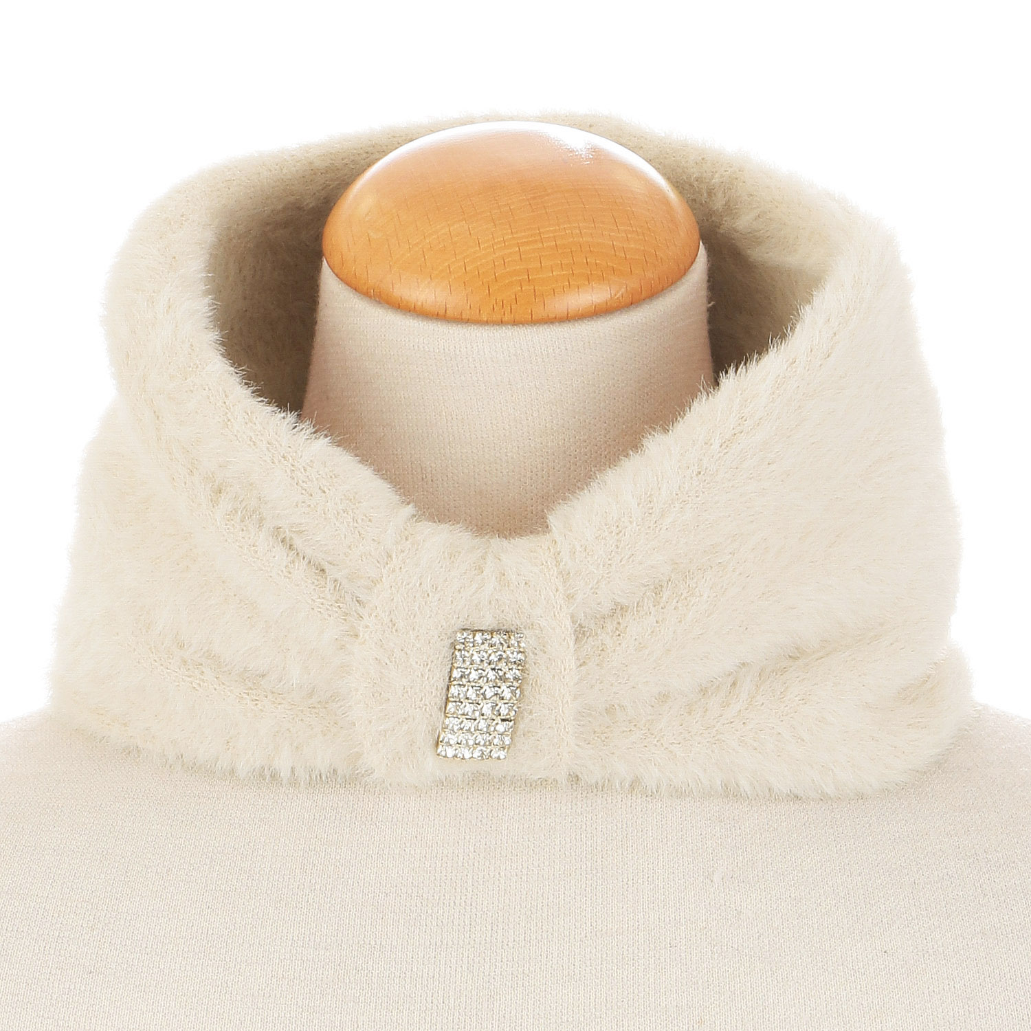 2WAYファーネック ビジュ－ - 画像1