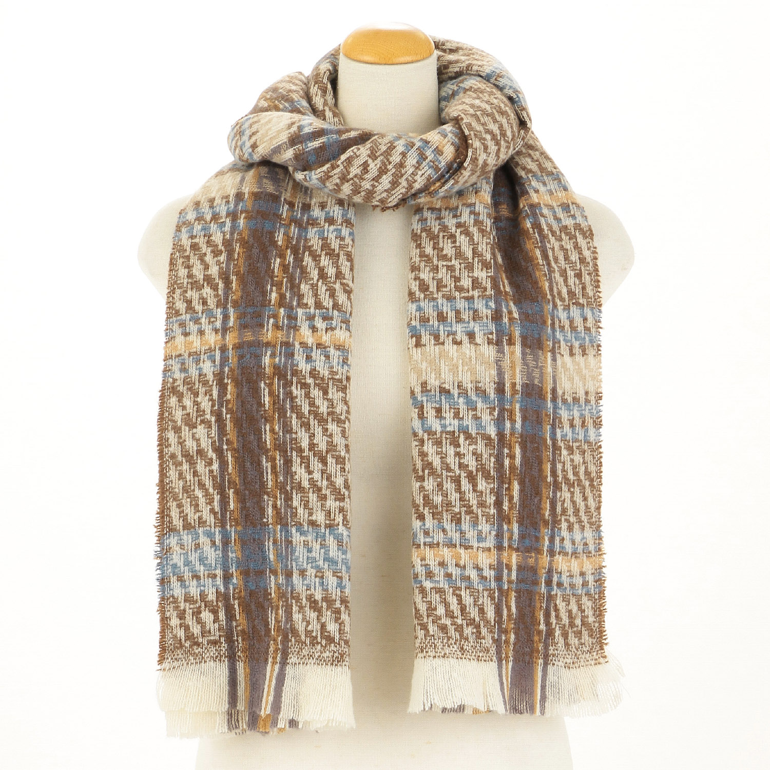 大判チェックストール - 画像1