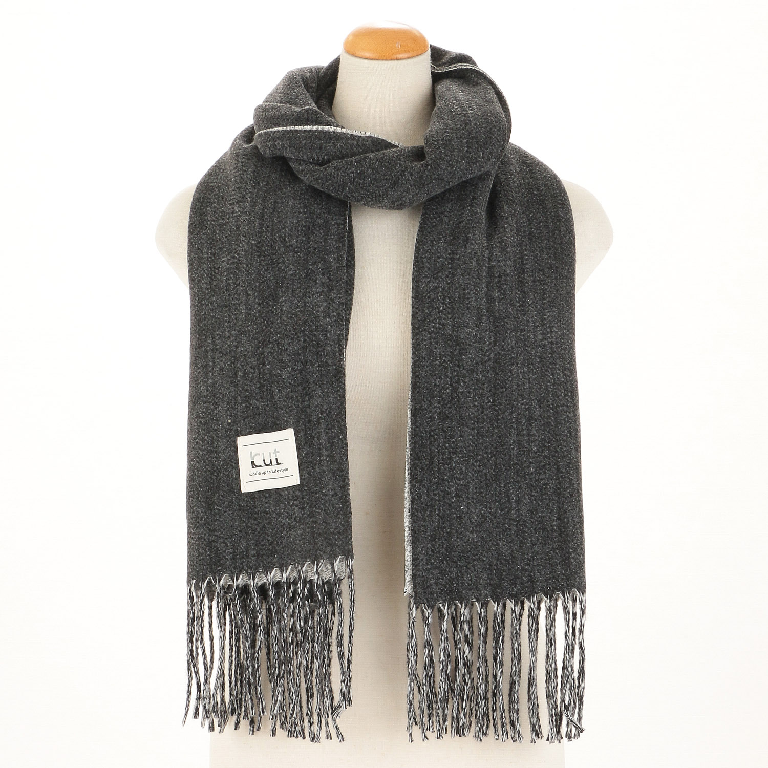 リバーシブル大判ストール - 画像2