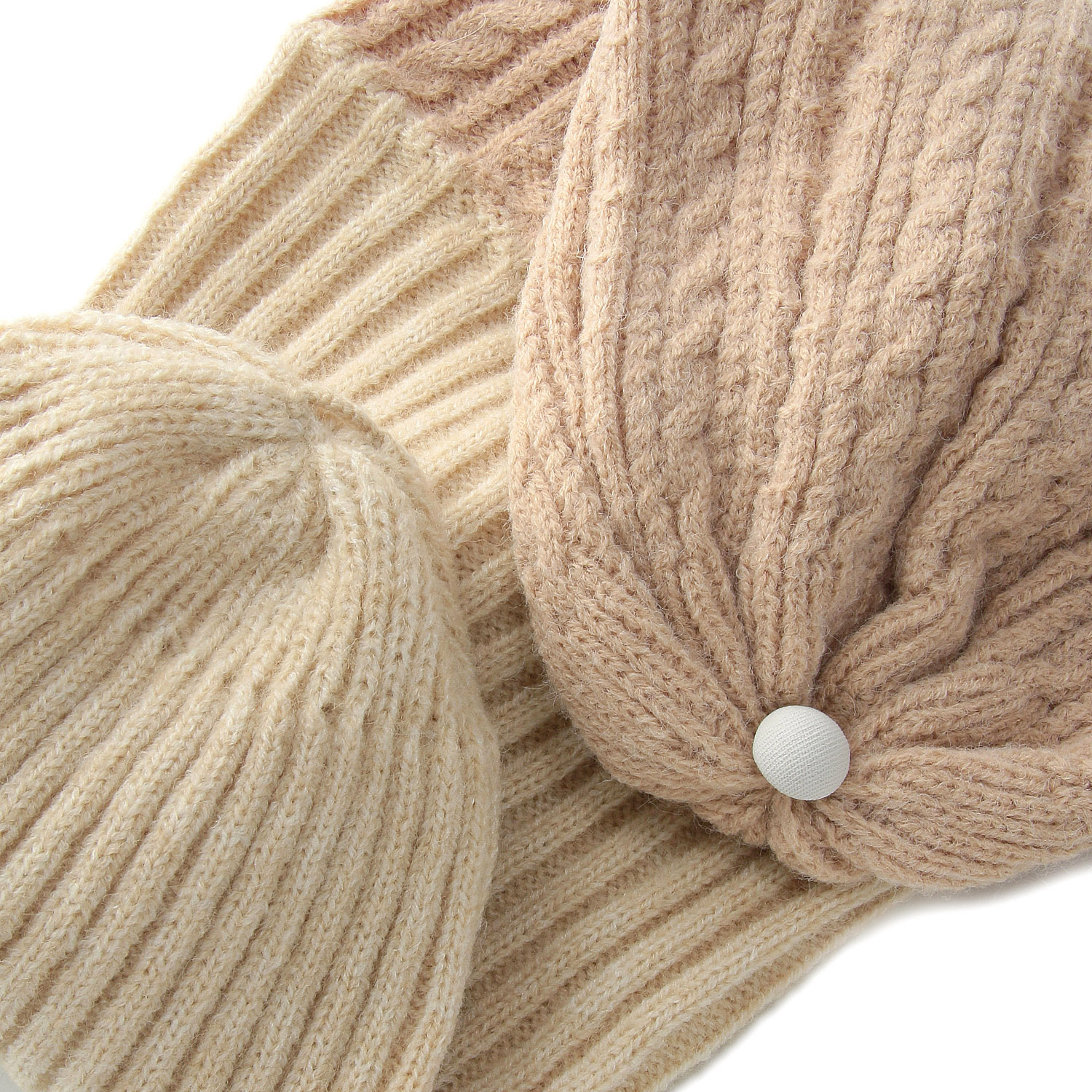 2wayショートマフラー／ニット帽 - 画像4