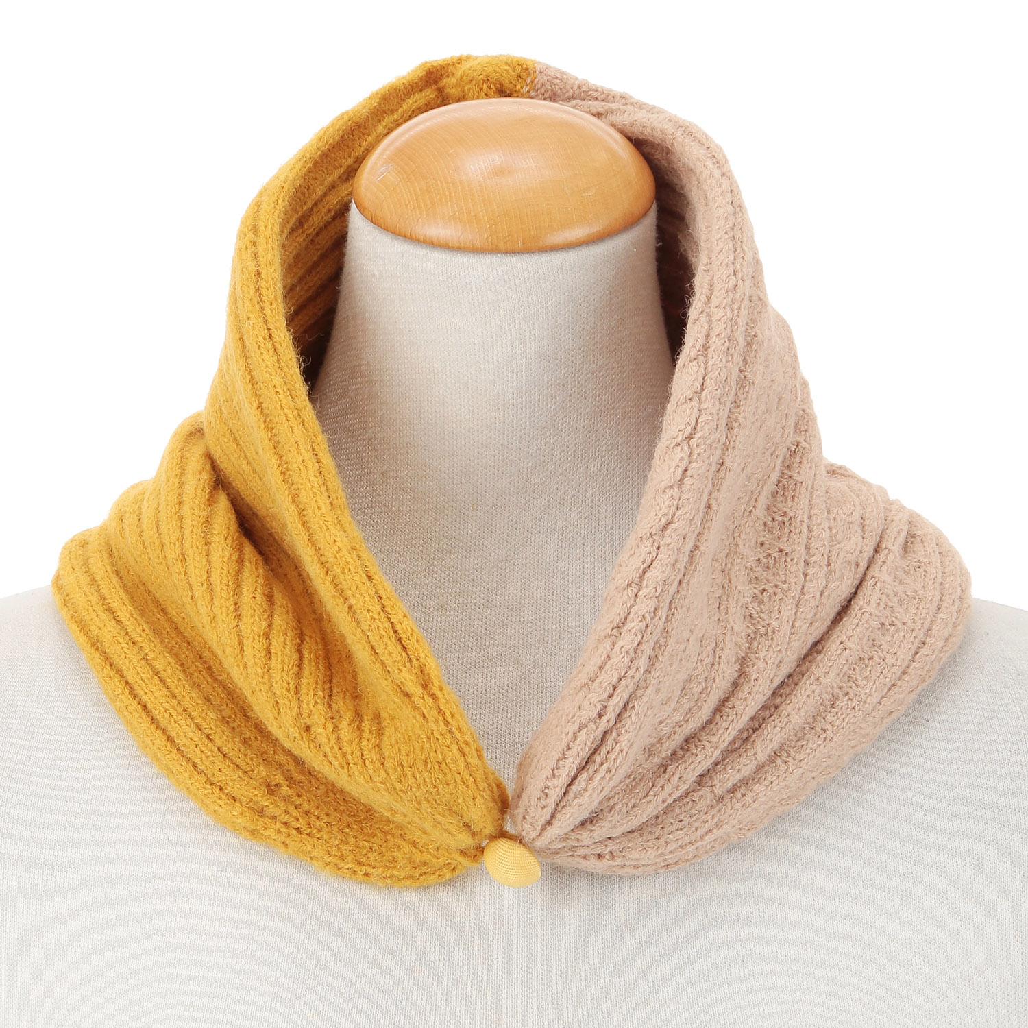 2wayショートマフラー／ニット帽 - 画像6