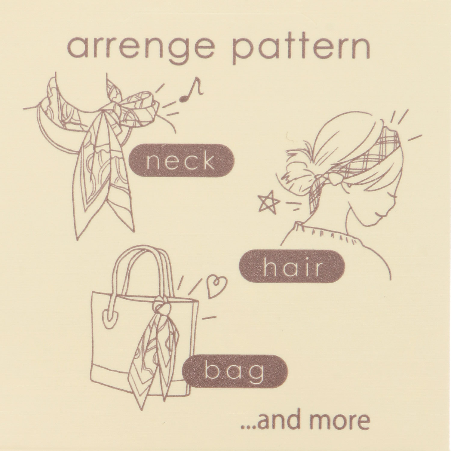 花柄剣先ストール - 画像6