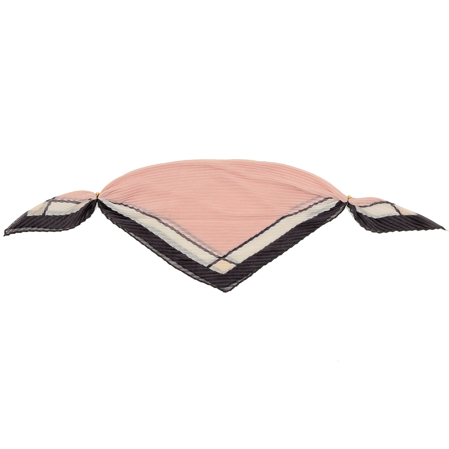 プリーツエッジライン マグネット付きスカーフ - 画像3