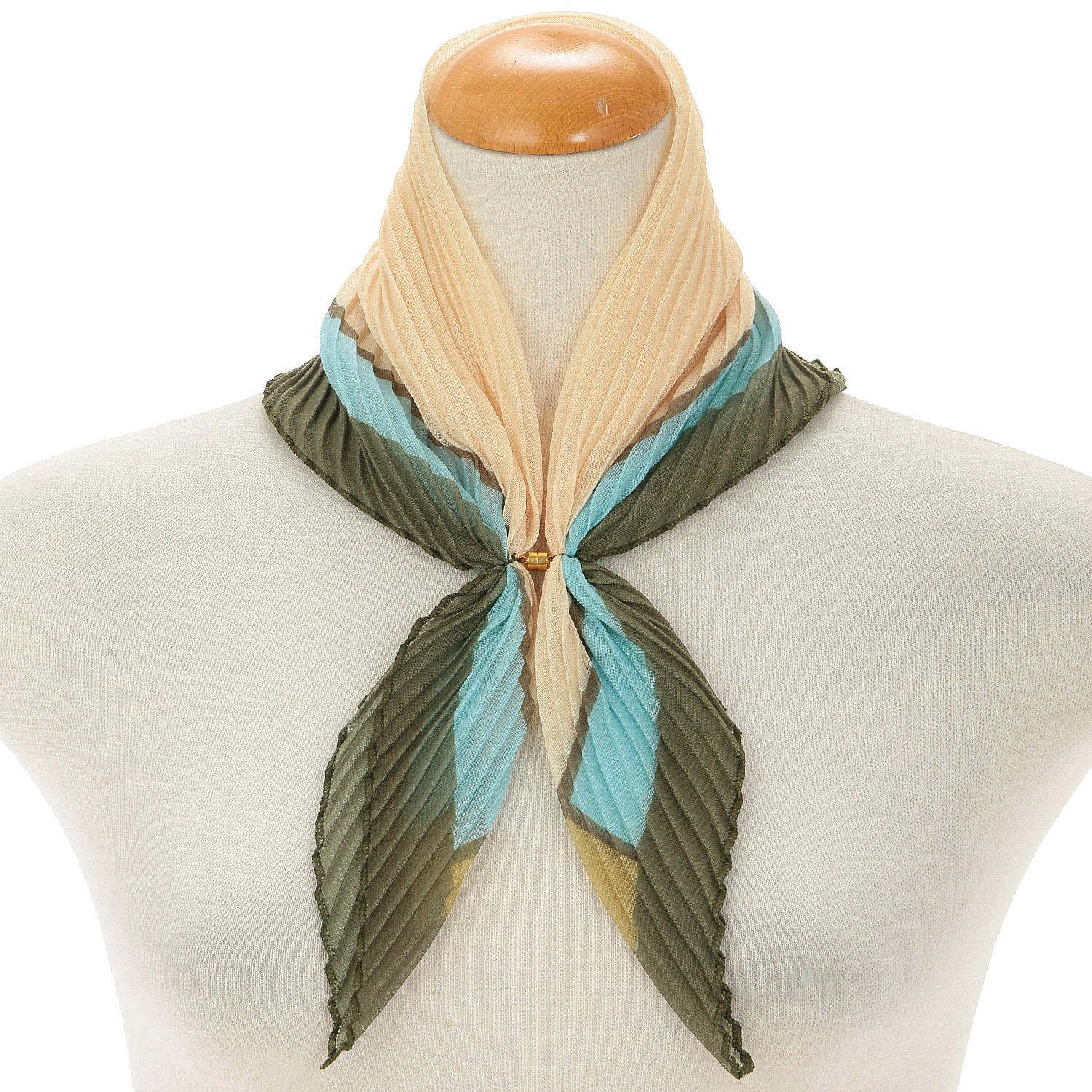 プリーツエッジライン マグネット付きスカーフ - 画像6