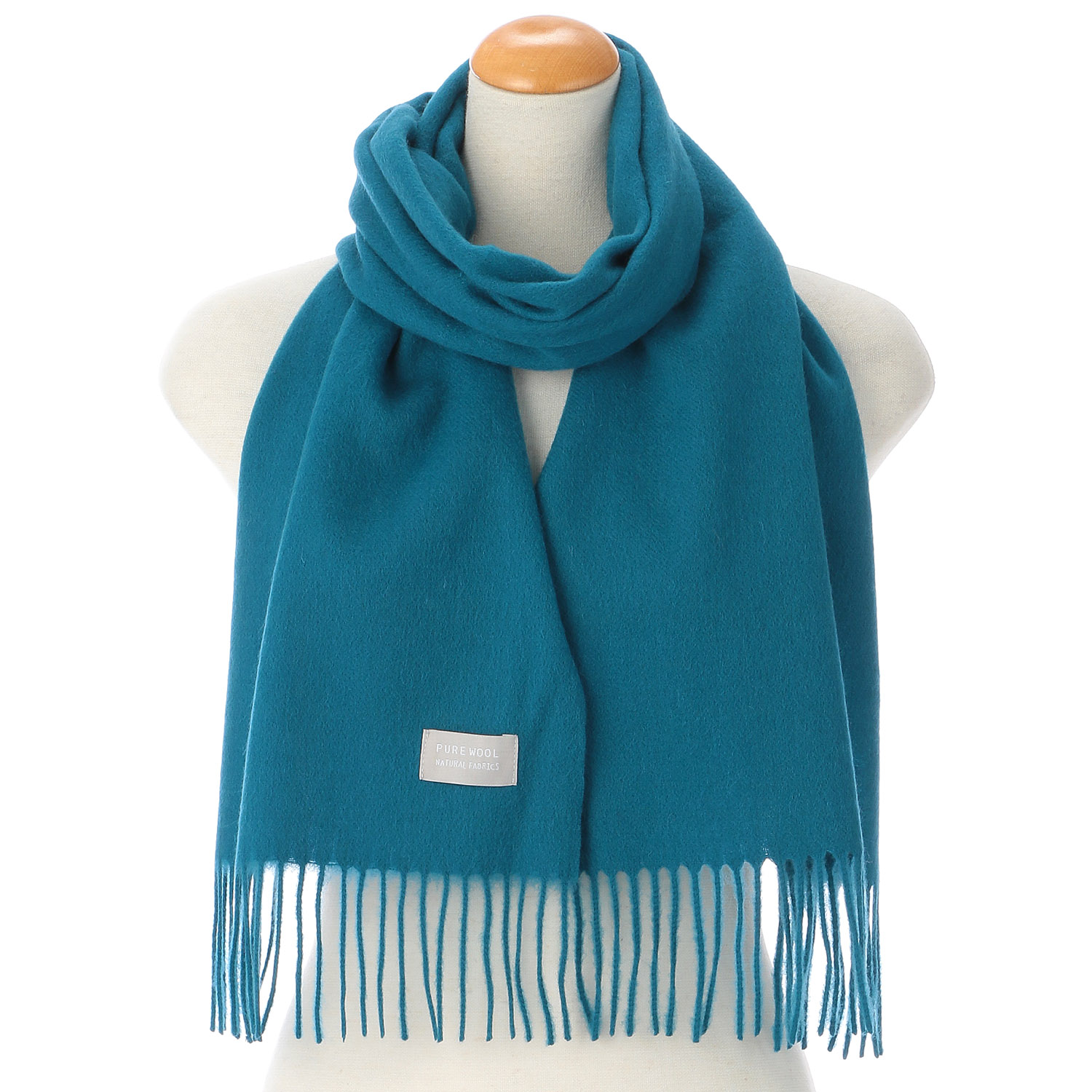 【グレー、モカブラウン終了】ウォッシャブルウール無地マフラ－