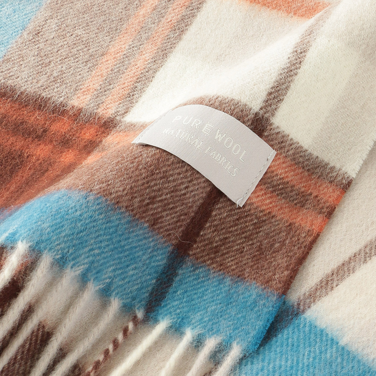 ウォッシャブルチェックウールマフラ－ - 画像8