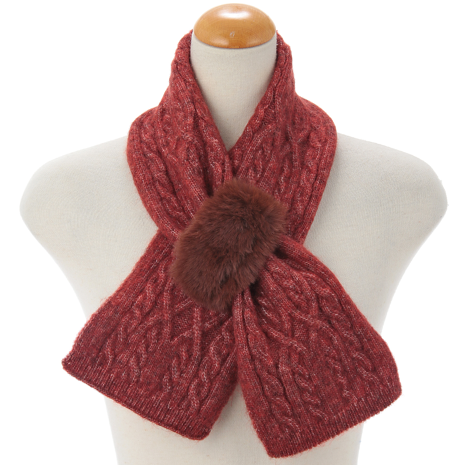 ニットナチュラル差込みプチマフラー - 画像4