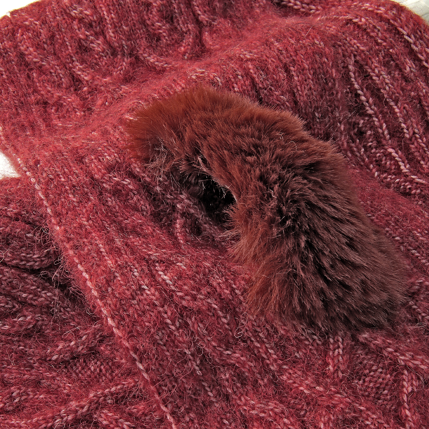 ニットナチュラル差込みプチマフラー - 画像6