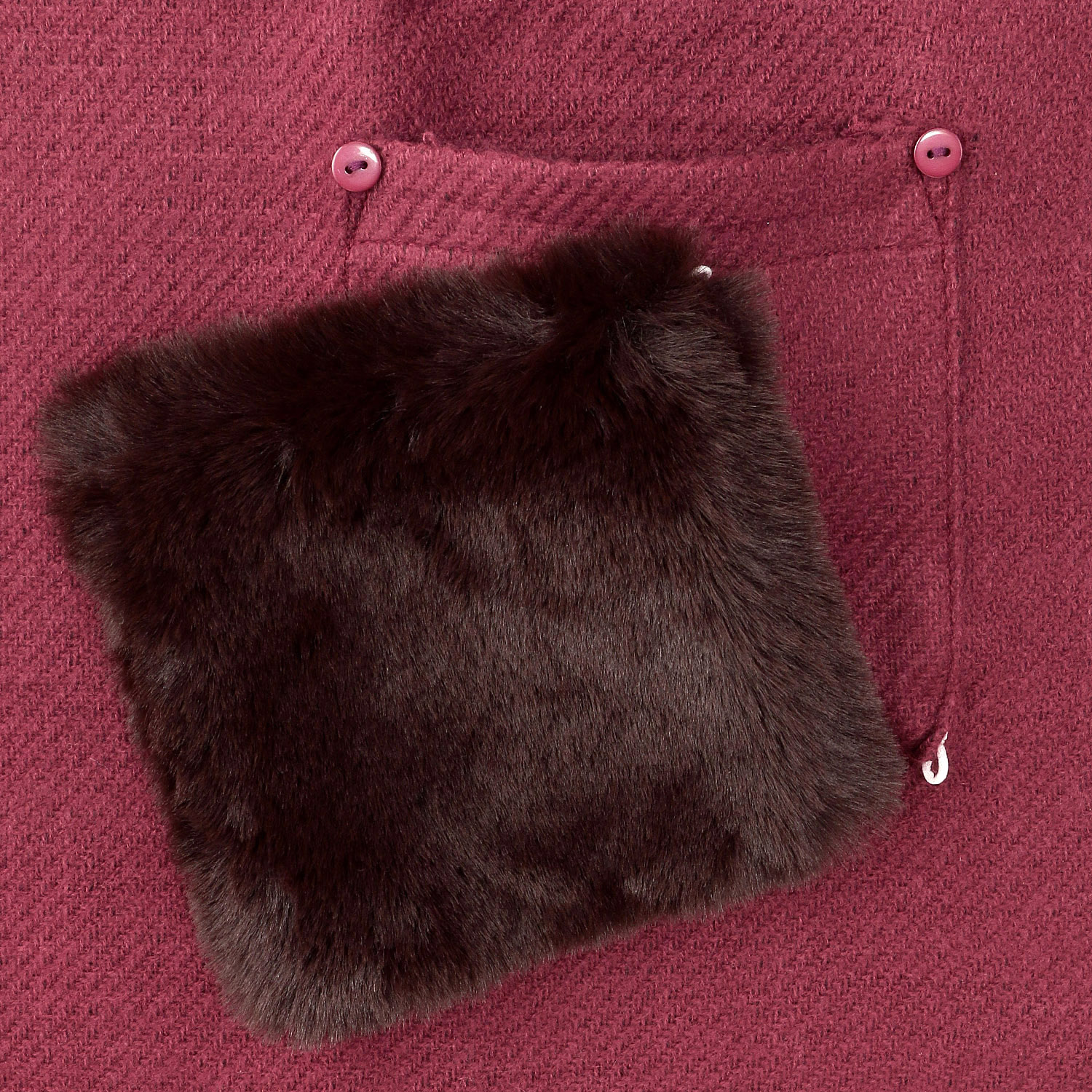 ポケット付ストール 無地 - 画像5