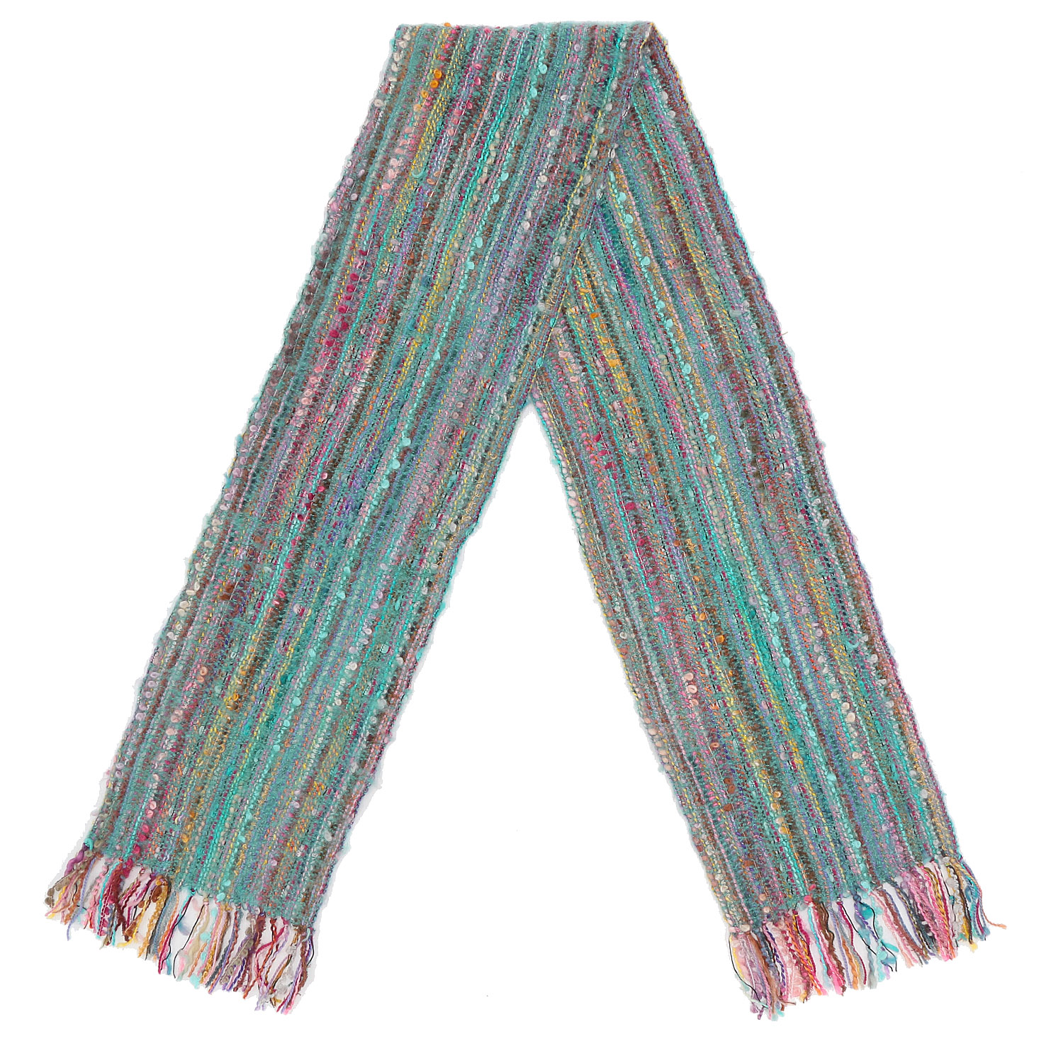 インド製 ミックス糸マフラー - 画像5