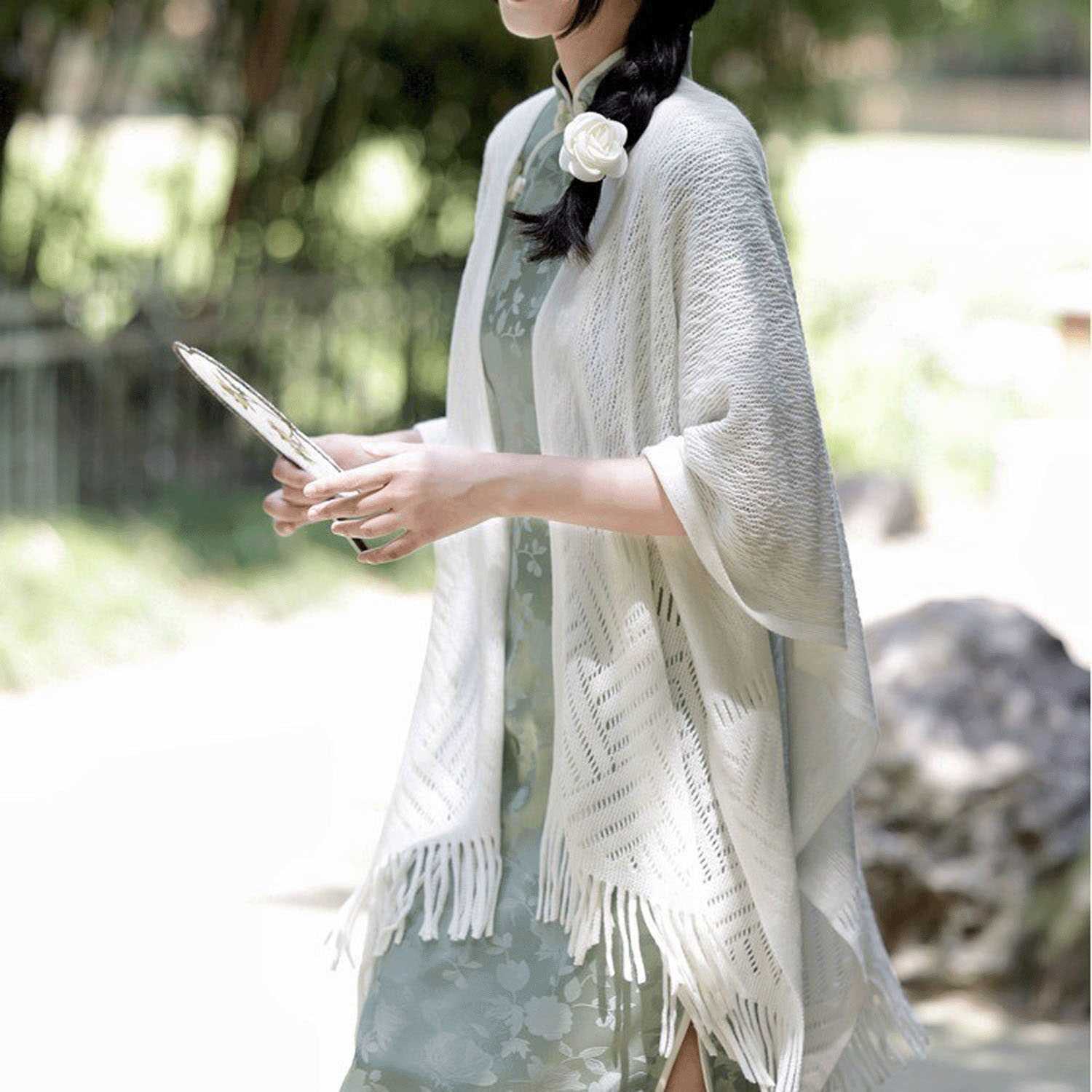 ニットショール - 画像1