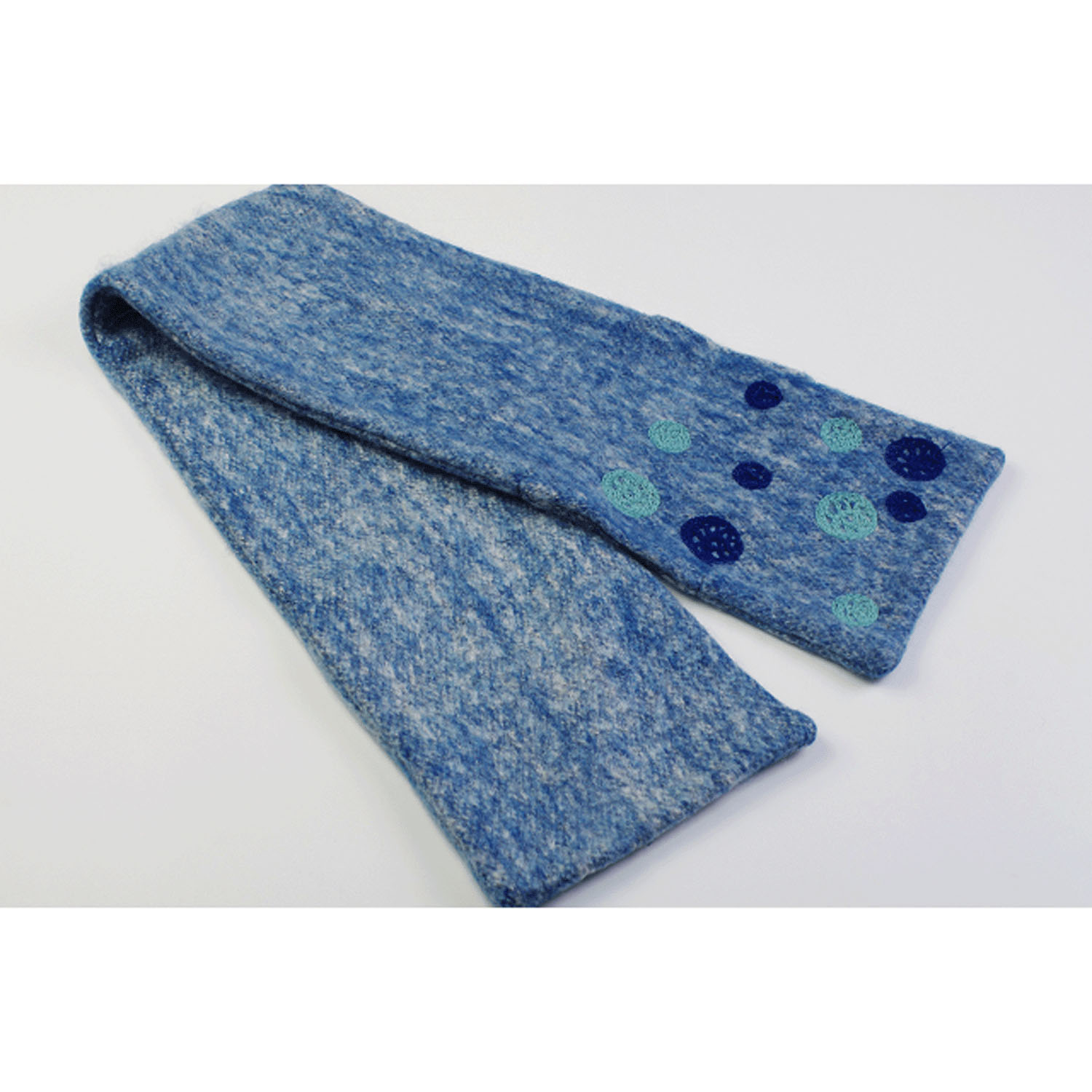 インド製 差し込み刺繍マフラー ドット - 画像7