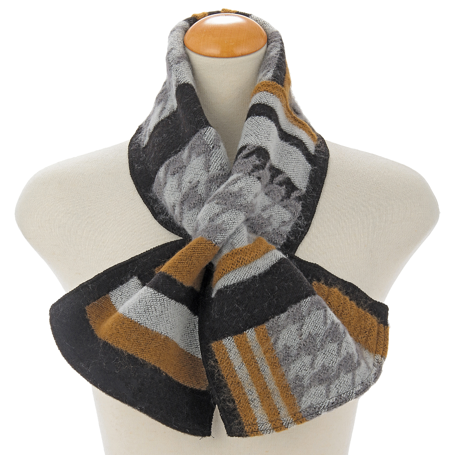 ラシクモア 千鳥クロスマフラー - 画像1