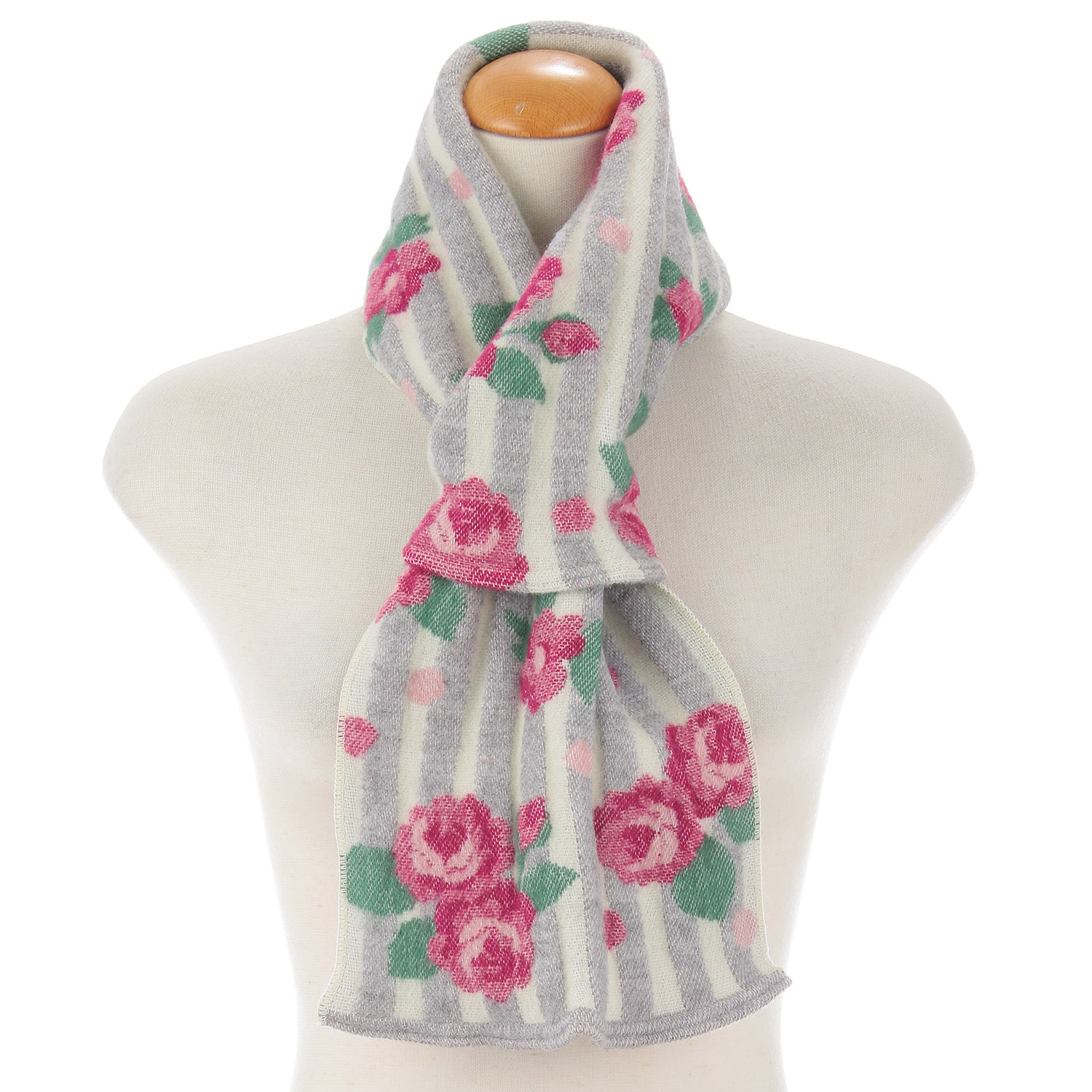 ラシクモア ストライプローズ プチマフラー - 画像1