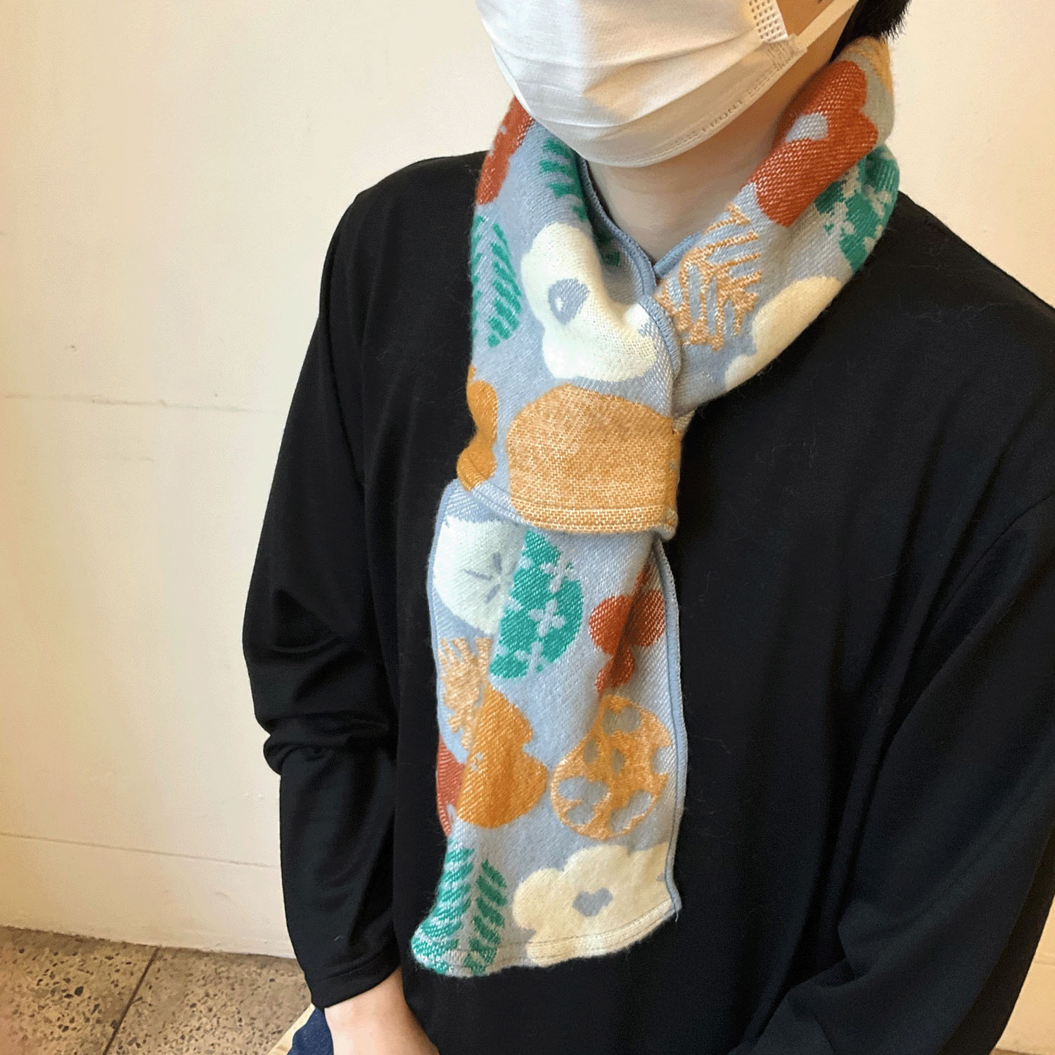 【ピンク終了】ラシクモア サークルフラワープチマフラー - 画像8