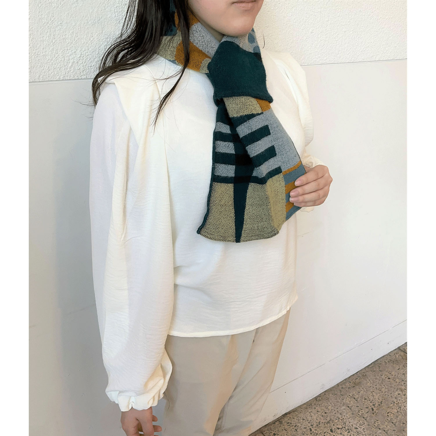 ラシクモア ミックスパターンプチマフラー - 画像5