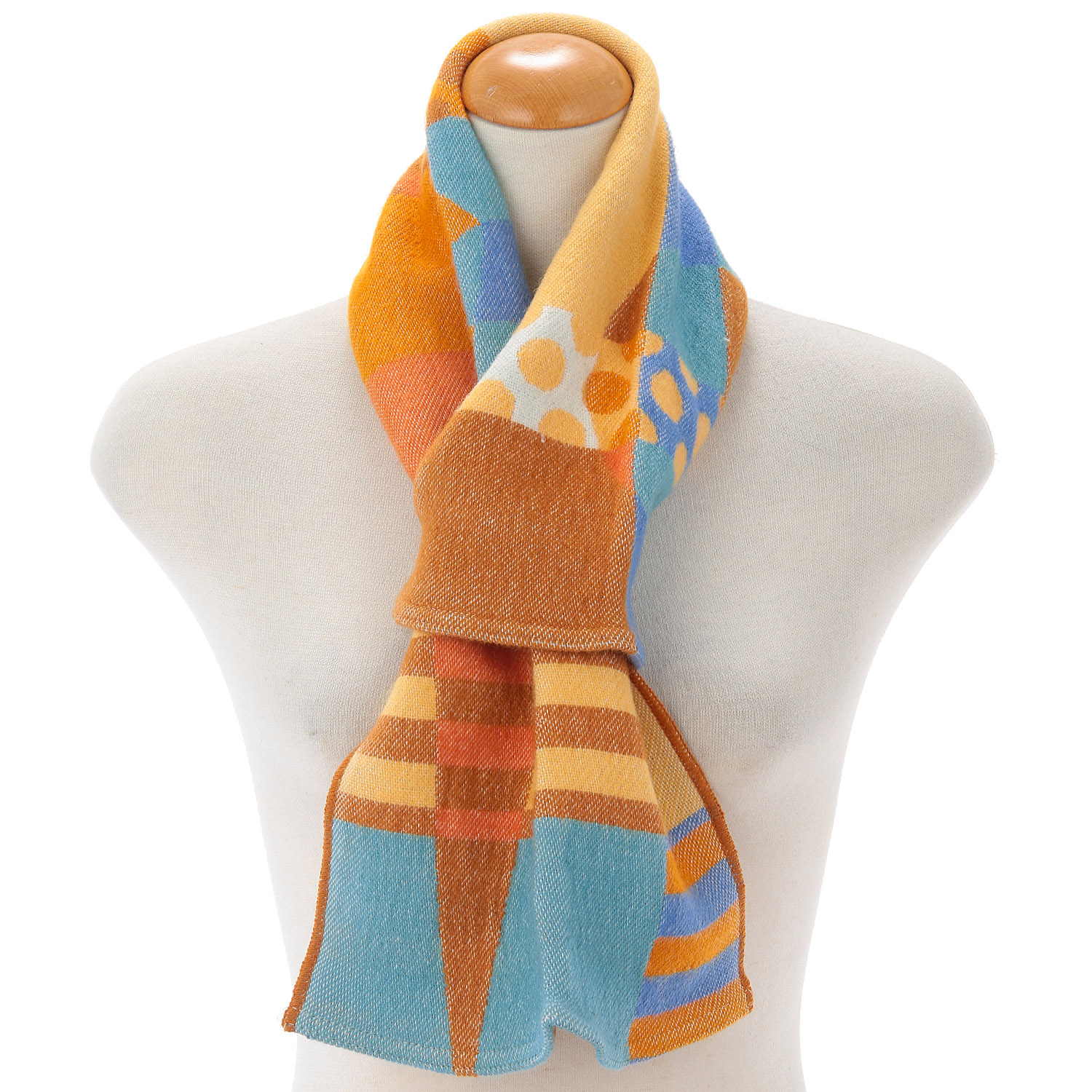 ラシクモア ミックスパターンプチマフラー - 画像1