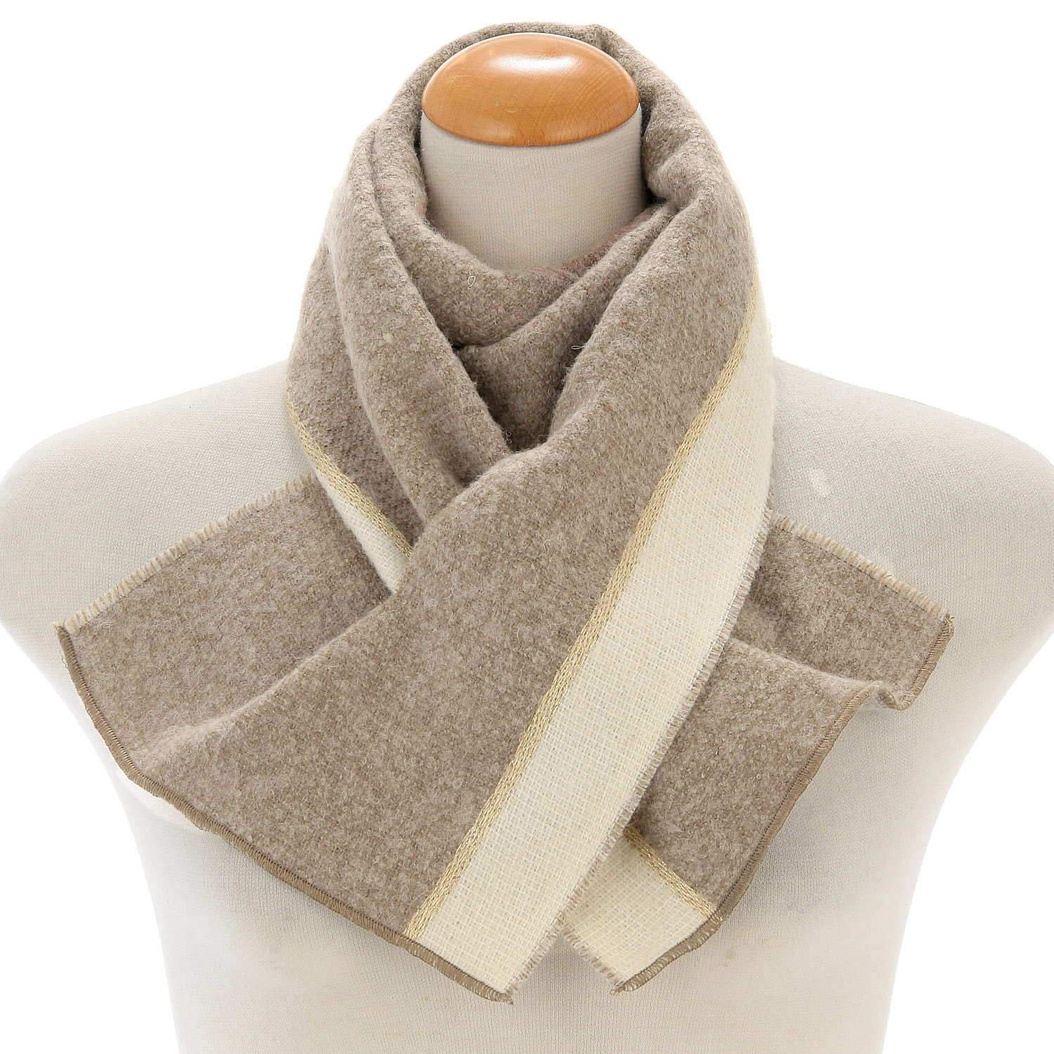 ラシクモア バイカラーダブルマフラー - 画像5