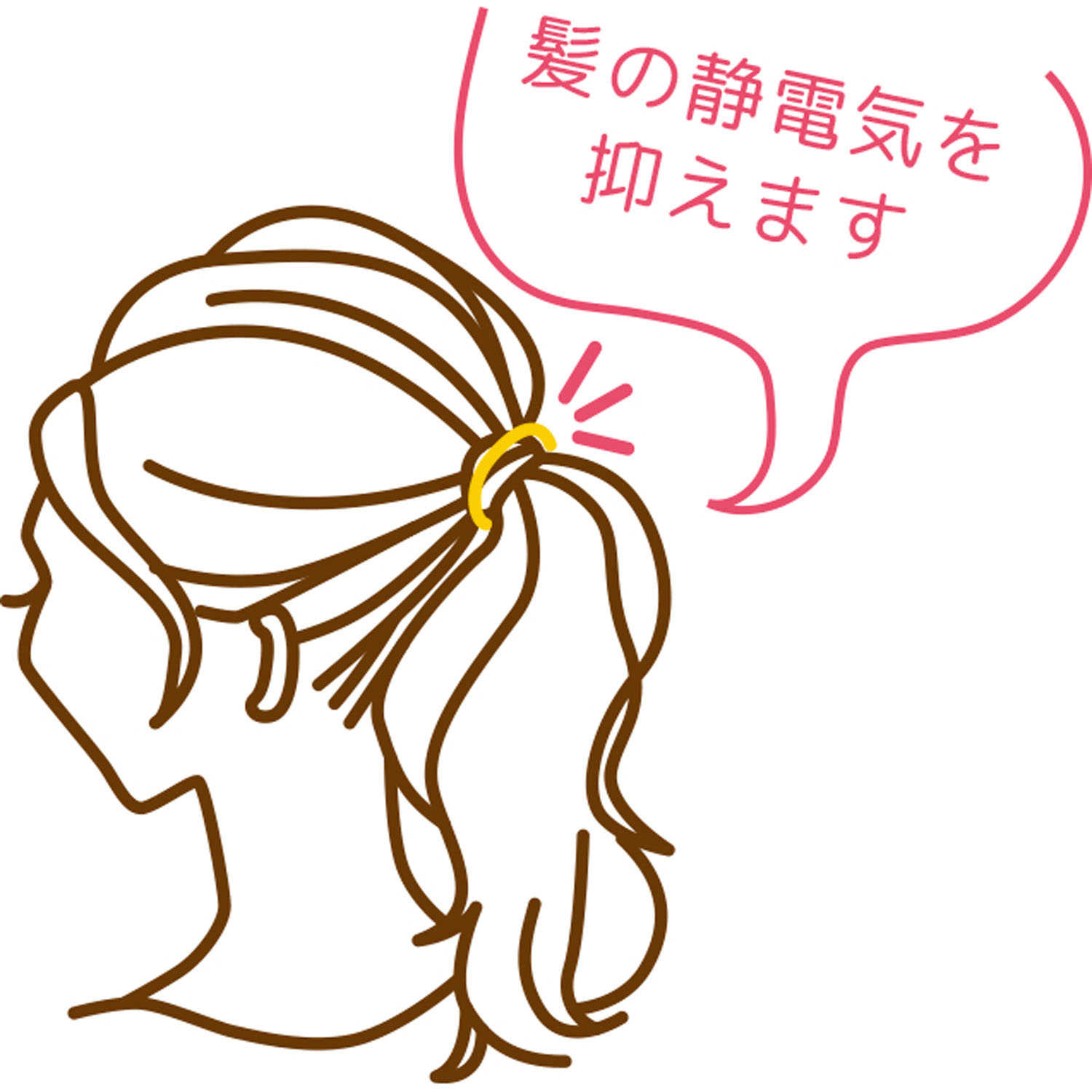 桜ヘアゴム静電気軽減 - 画像4