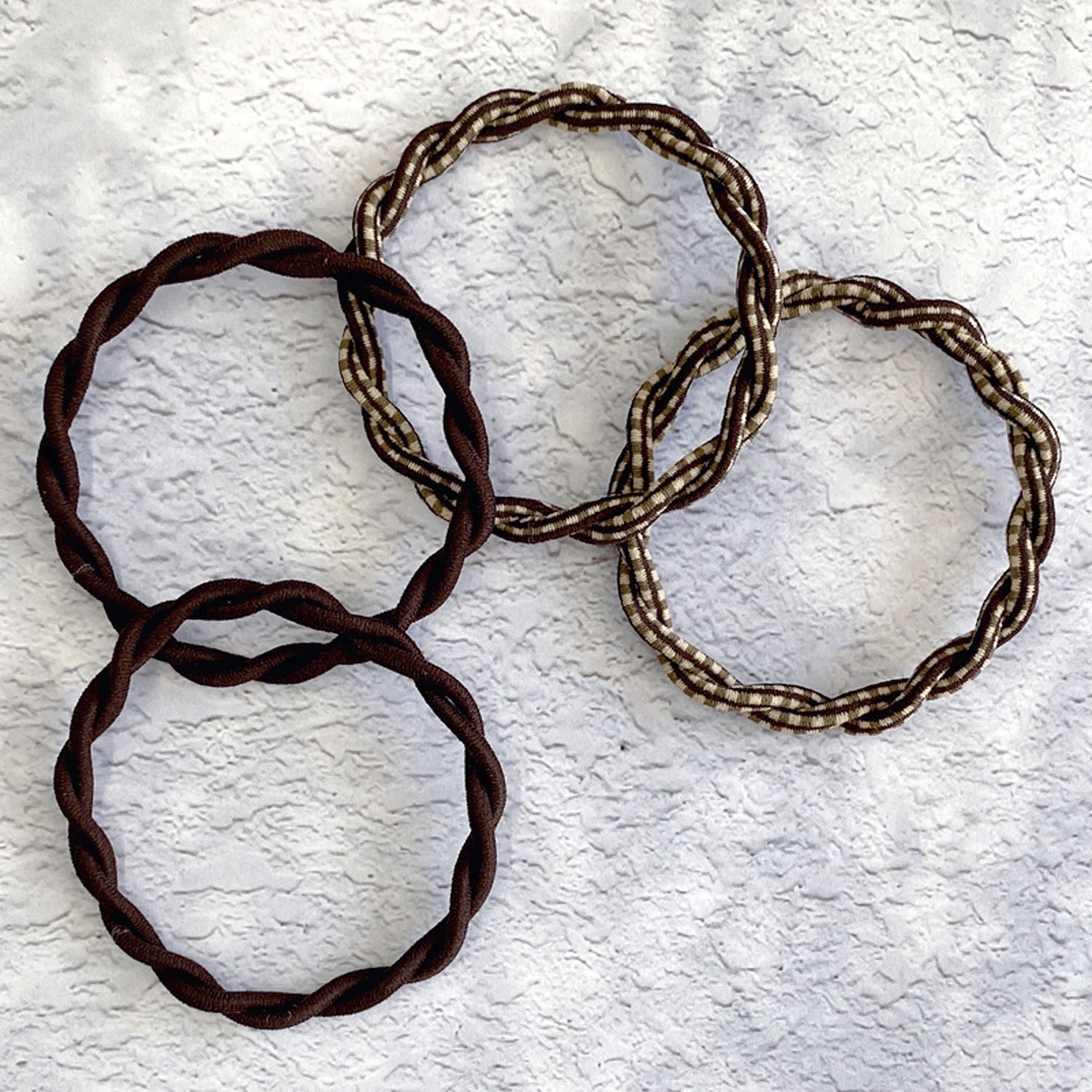 ミラクルヘアリング4本セット チェック柄 - 画像1