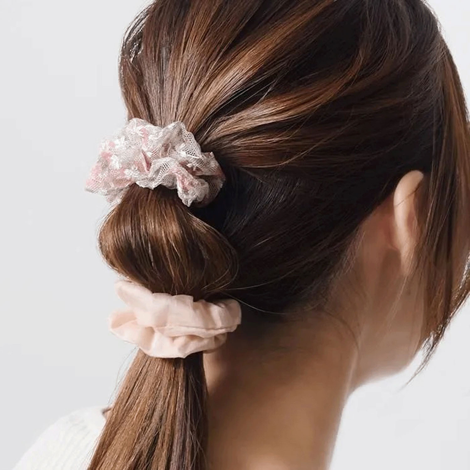 桜×シフォン2本セットシュシュ - 画像5