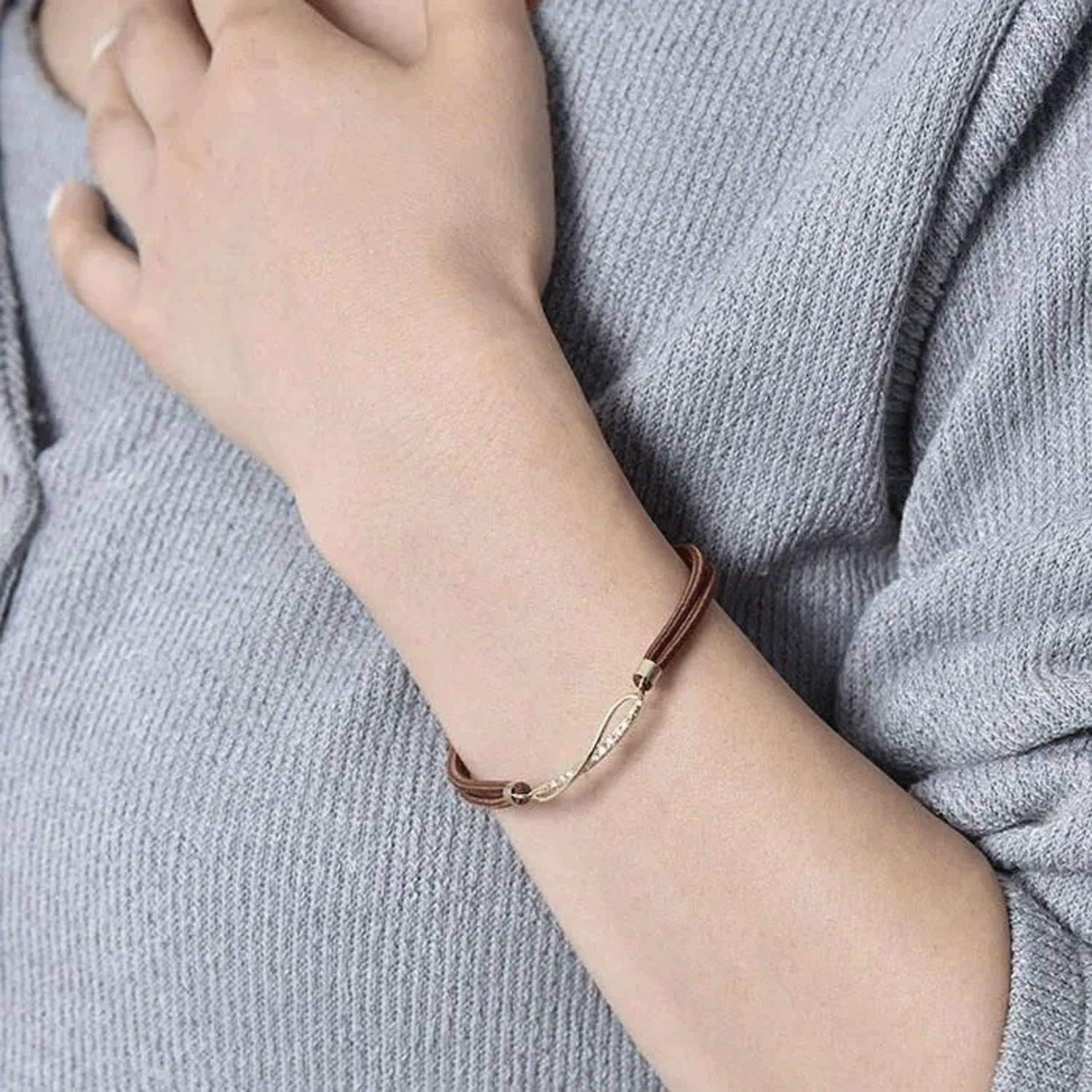 静電気軽減ヘアブレスレット ウェーブライン - 画像4