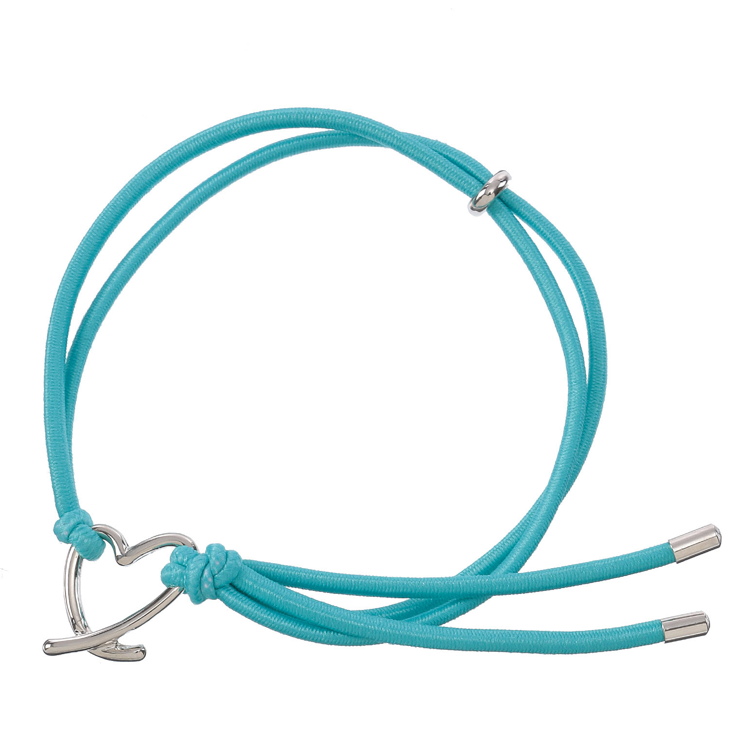 静電気軽減ヘアブレスレット ハート - 画像2