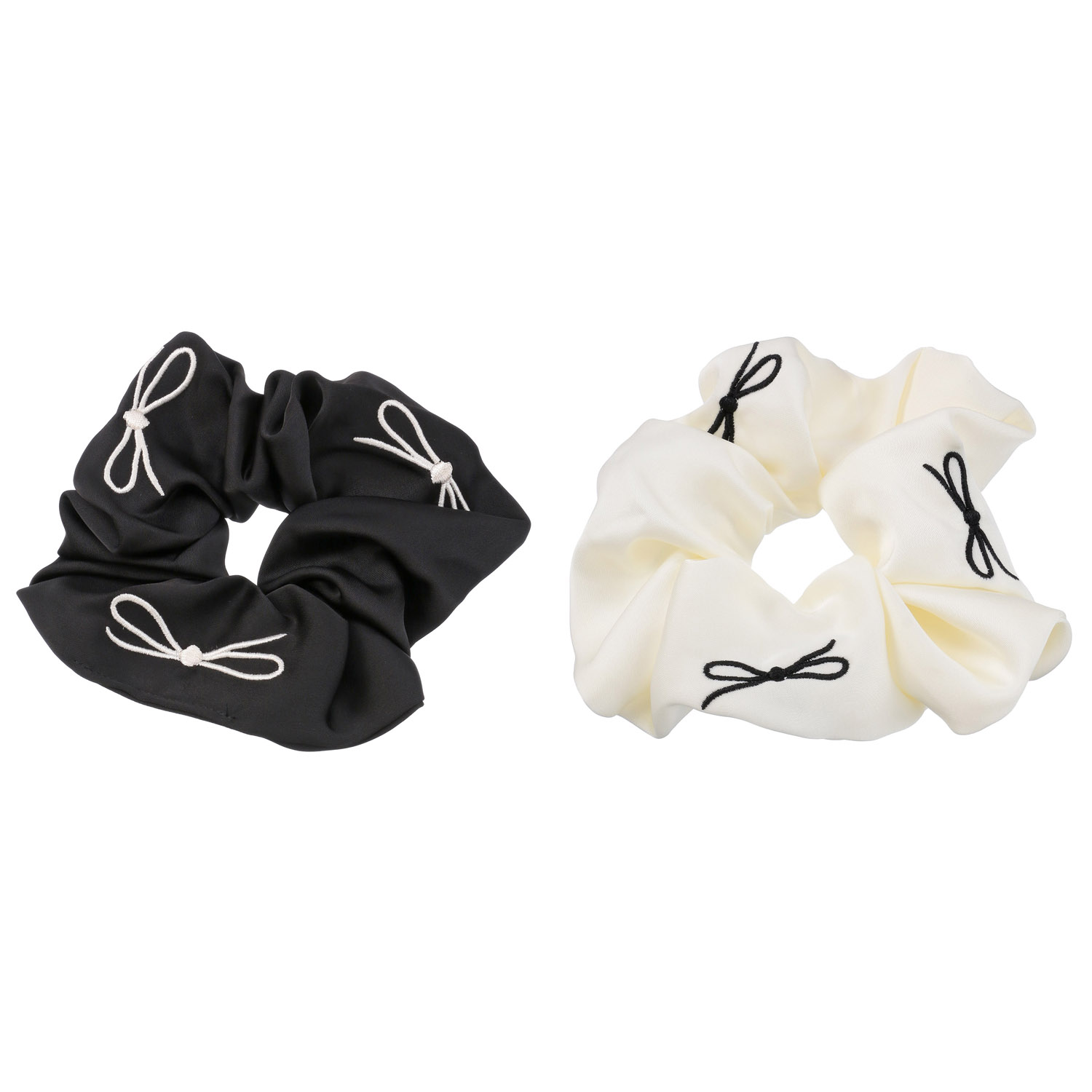 刺繍リボンシュシュ - 画像1