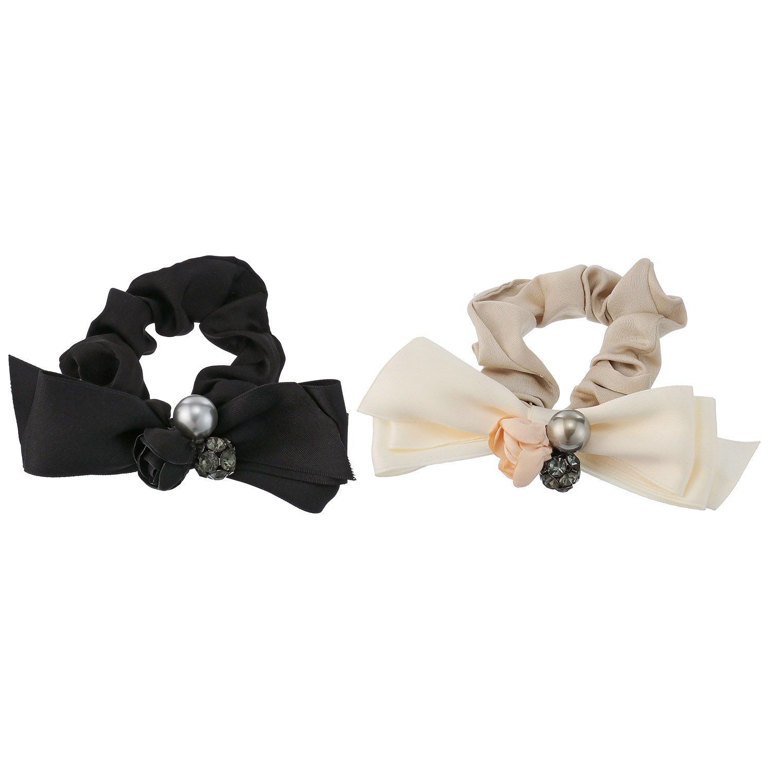 パール付リボンシュシュ