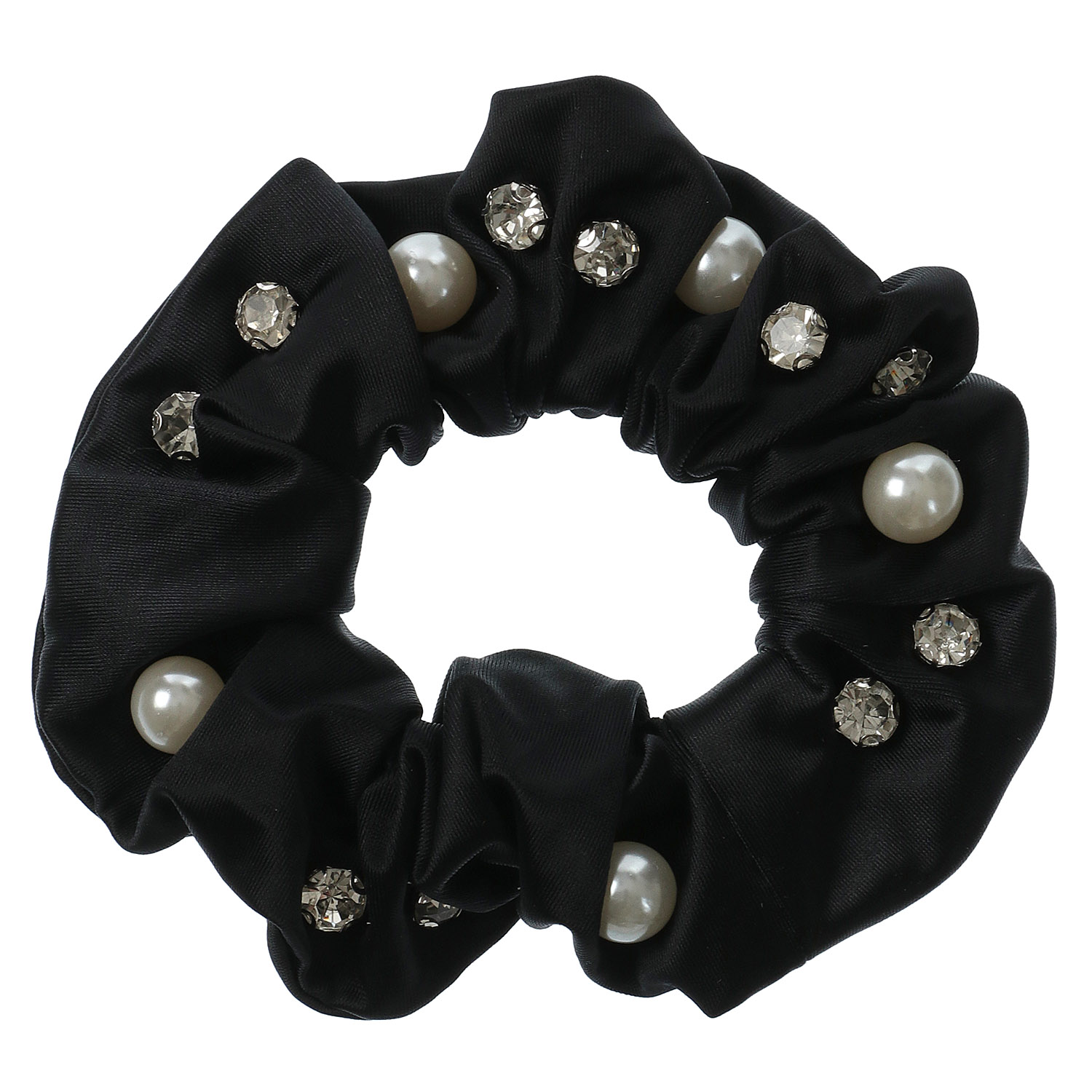 パールビジュー付きシュシュ - 画像3