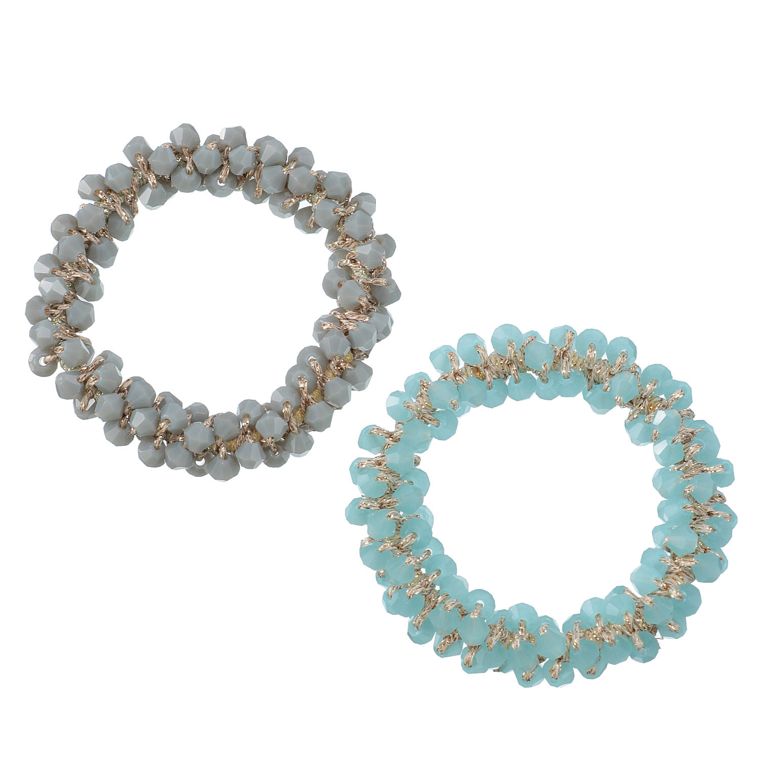 トーンカラービーズヘアポニー - 画像3