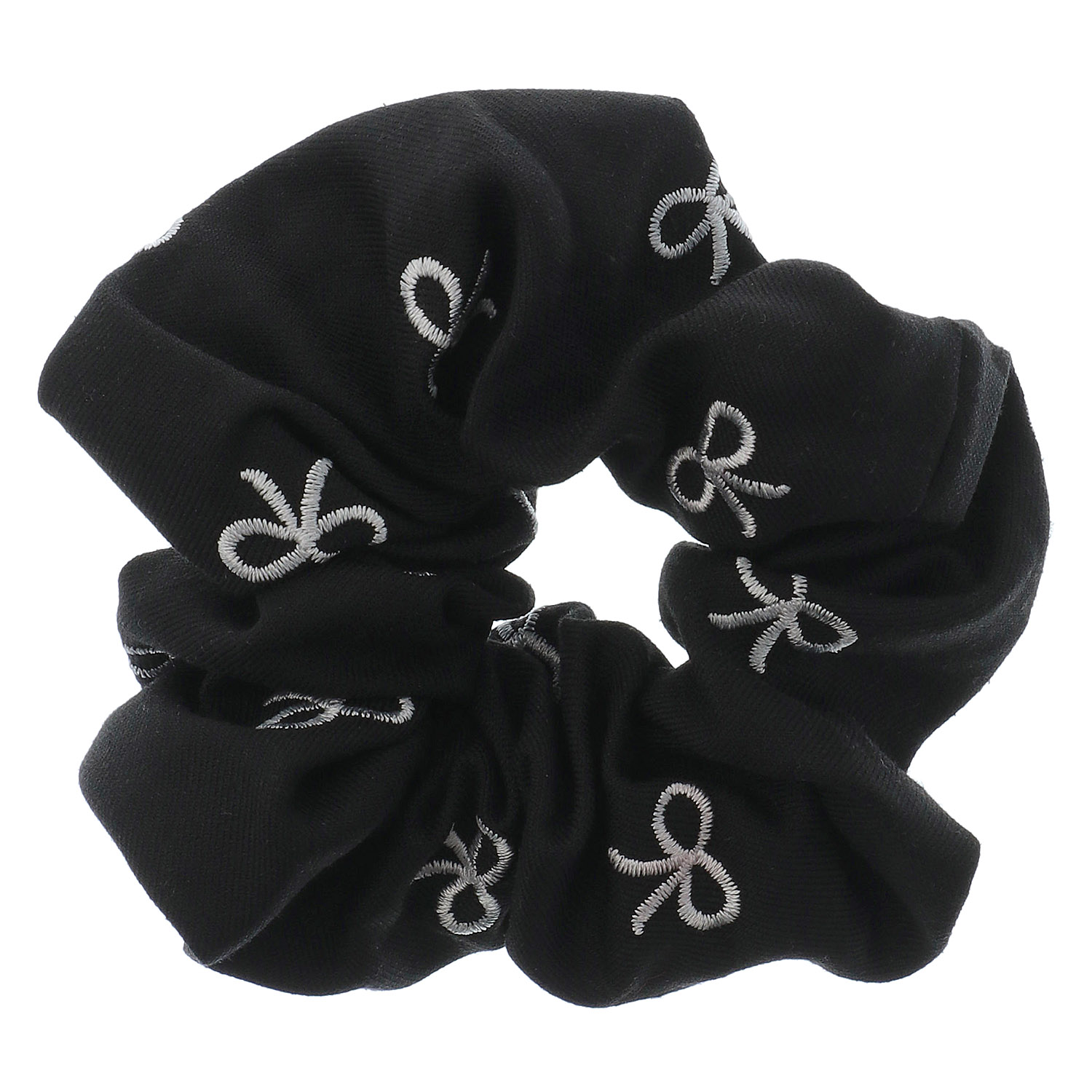 リボン刺繍シュシュ - 画像2