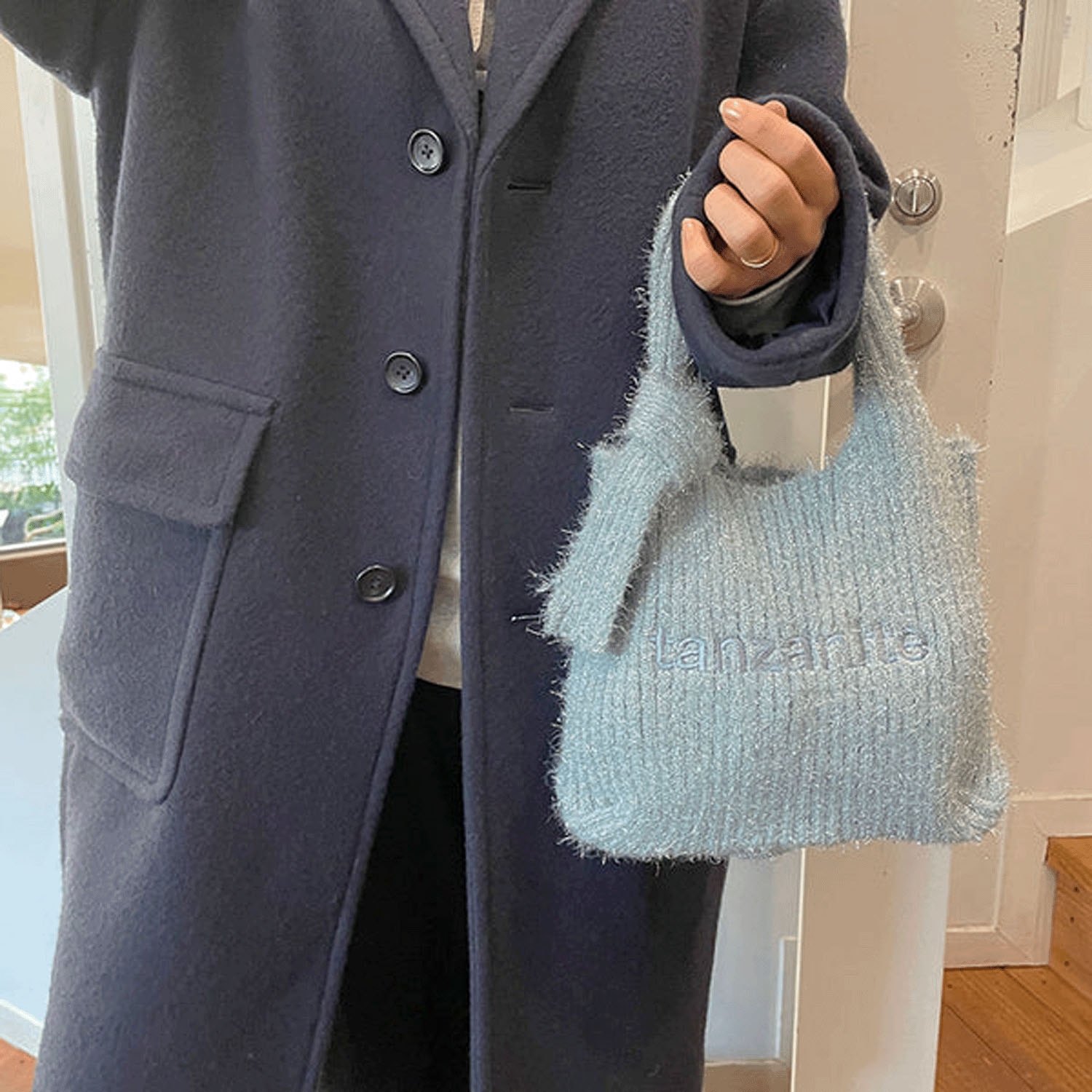 【メーカー終了】ジェムラメシャギーロゴバッグ （Finissage） - 画像5