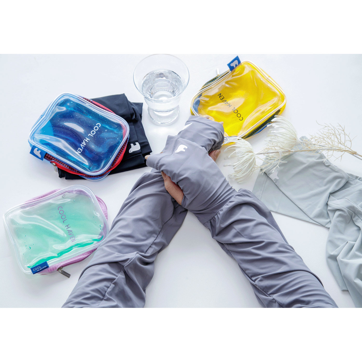 クールヘイヴン ジェルポーチ付アームカバー - 画像1