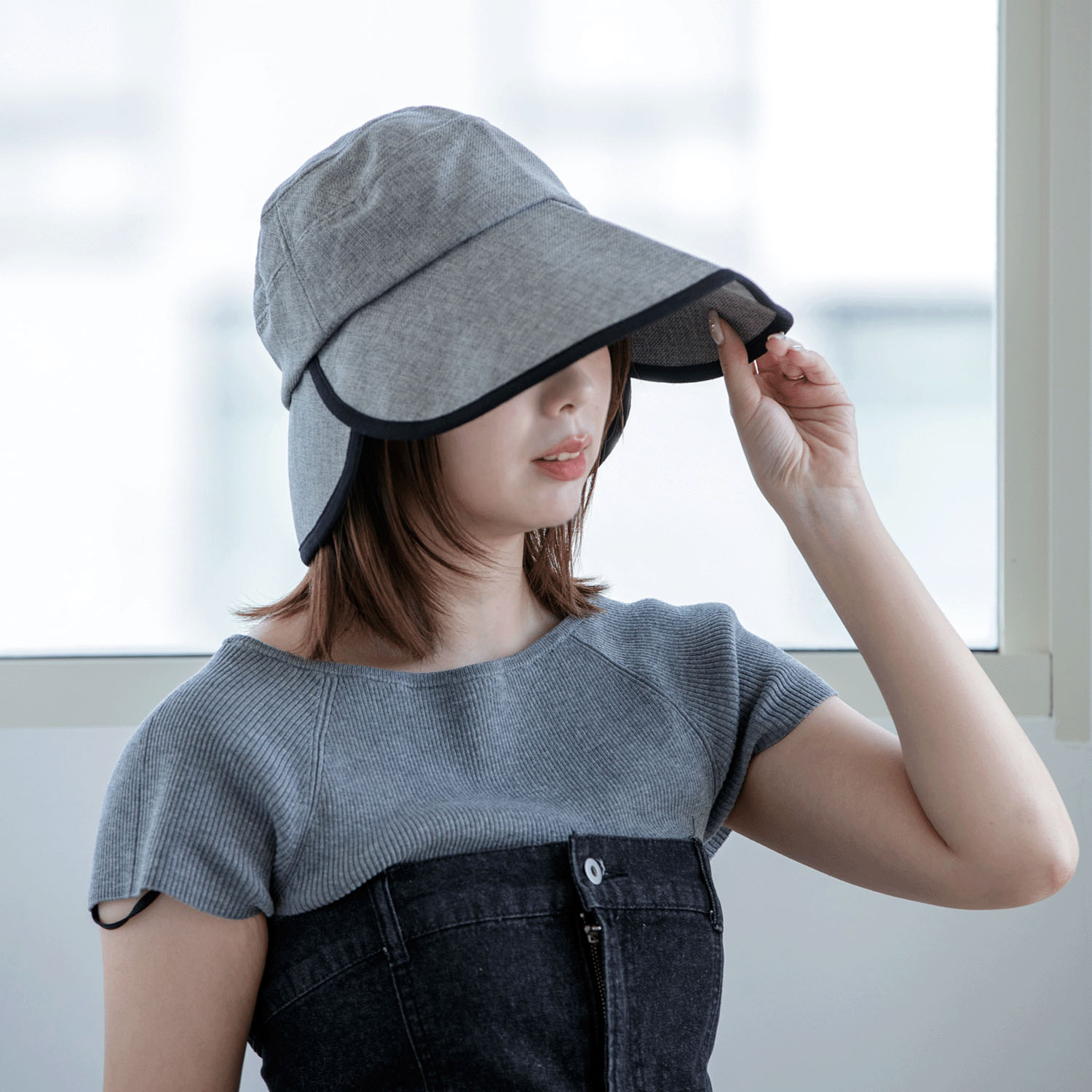 カパーニュ 雑材風フレアハット - 画像3