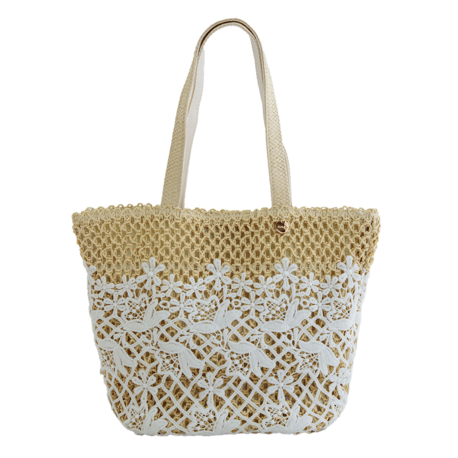 パレル トートバッグ 花レース - 画像2