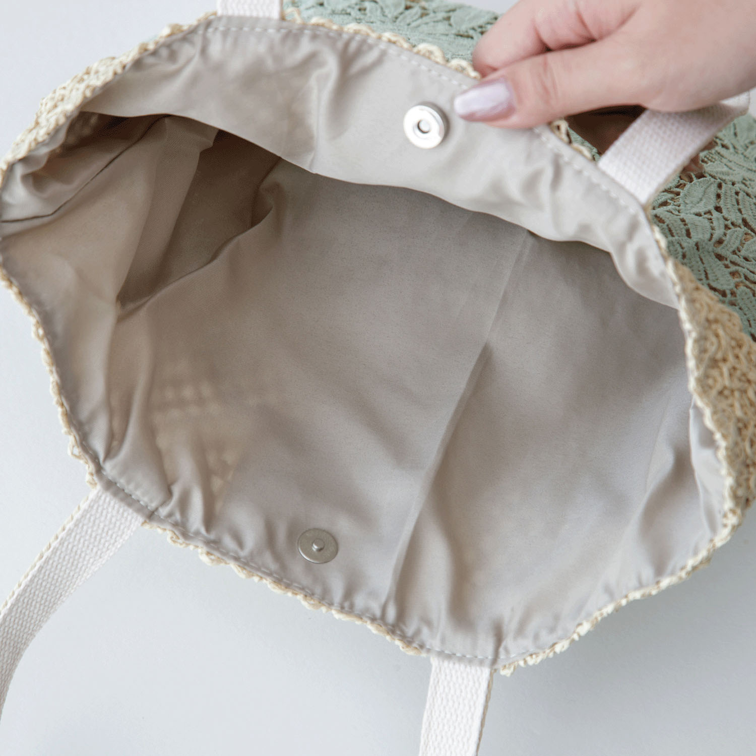 パレル トートバッグ 花レース - 画像12