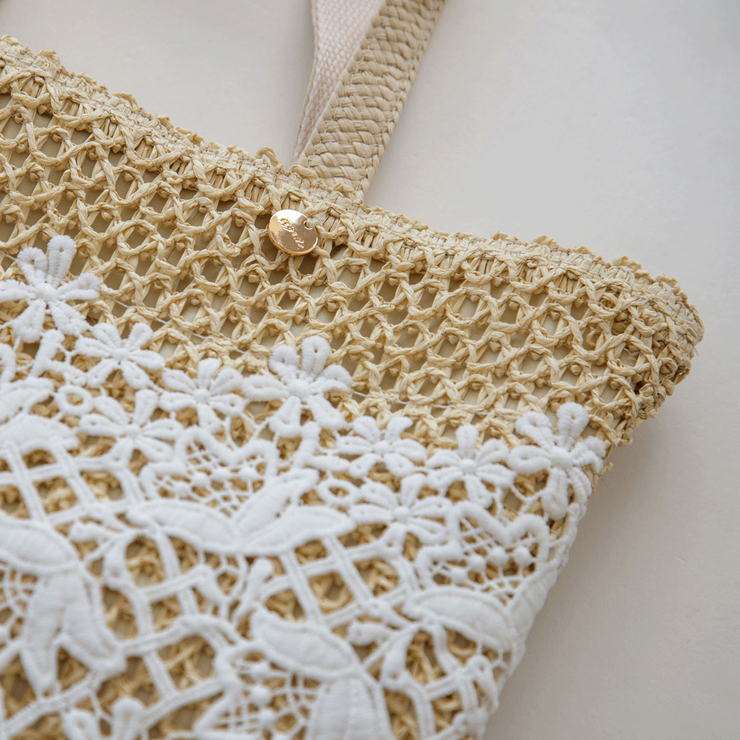 パレル トートバッグ 花レース - 画像3