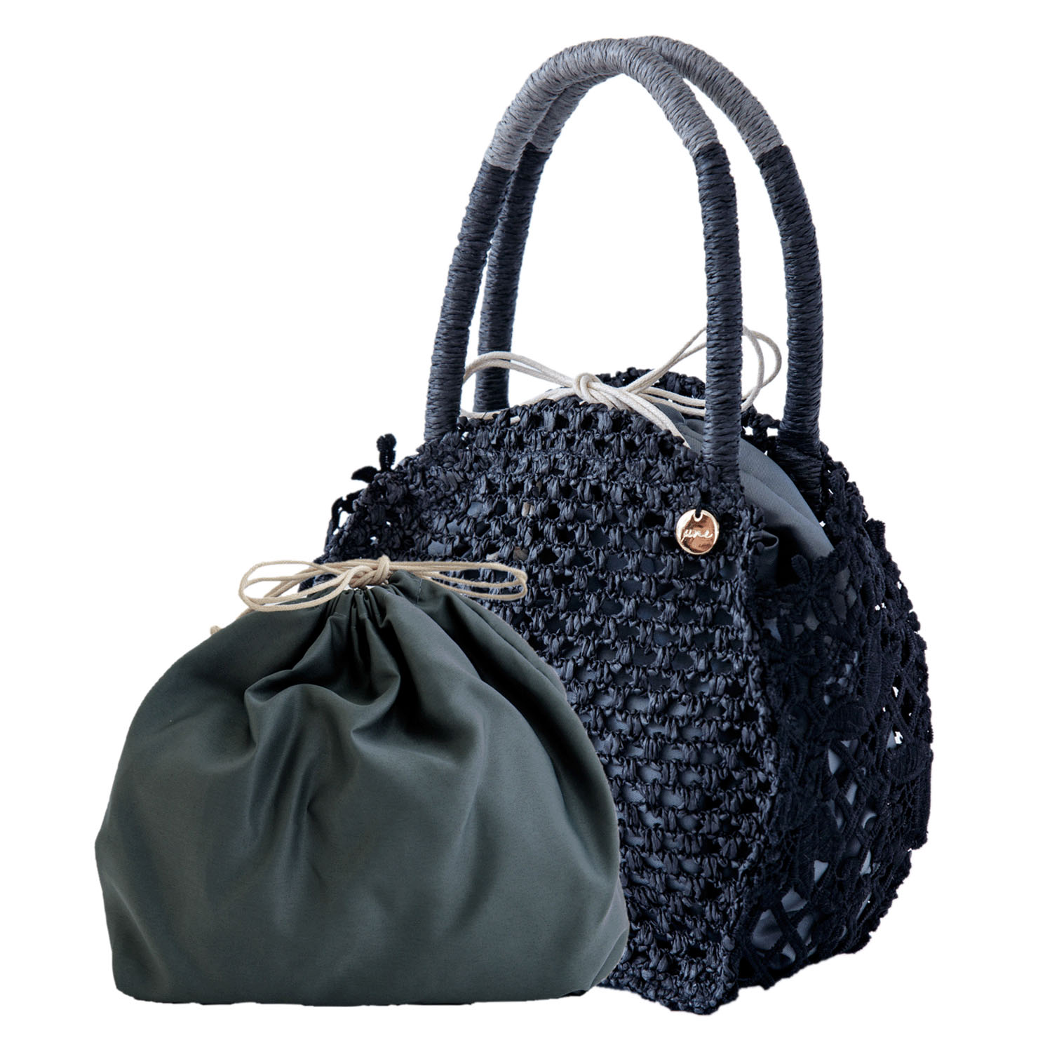 ロンフローラ トートバッグ 丸レース - 画像3