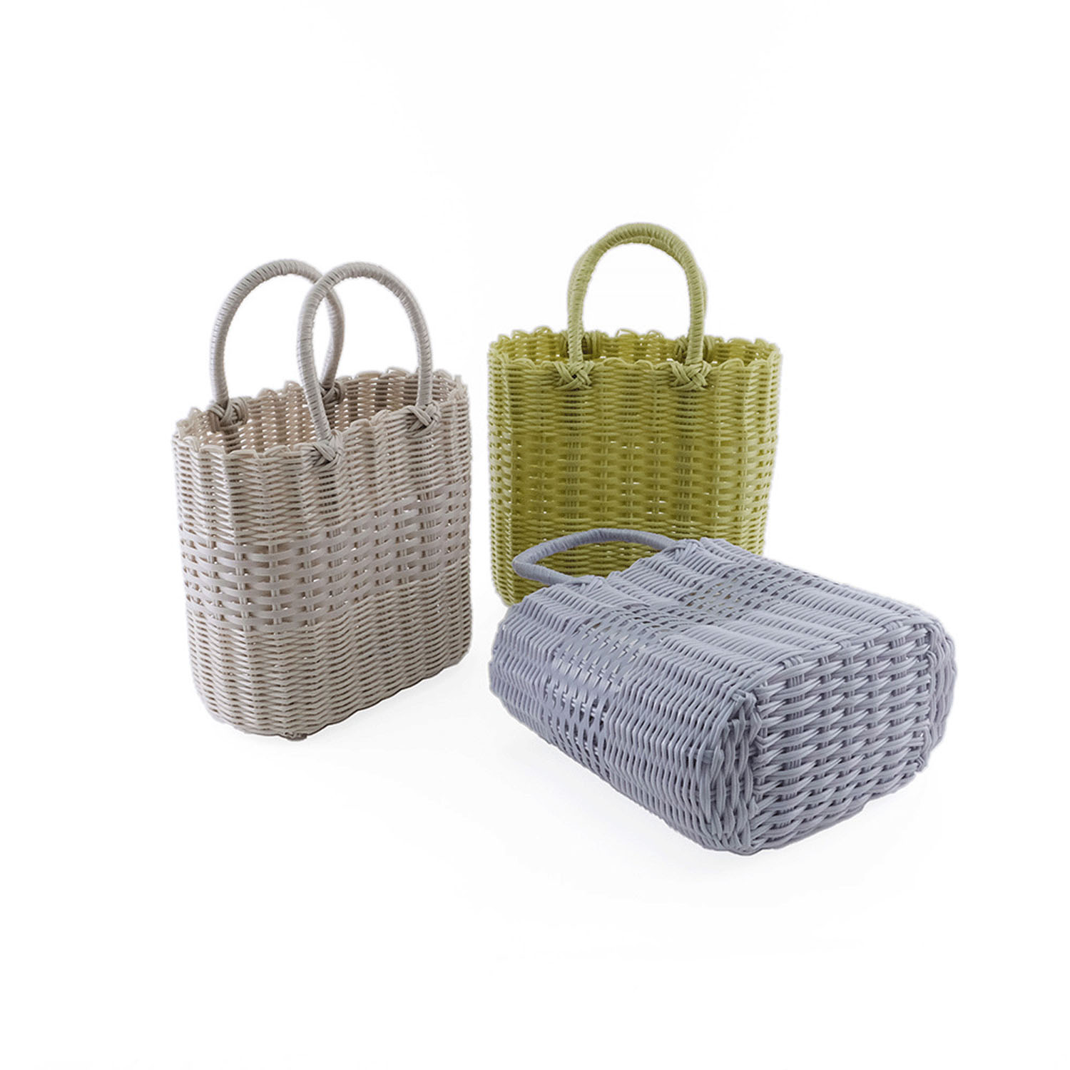 ニュアンスカラーが楽しめる カラーオーバルバッグ - 画像2