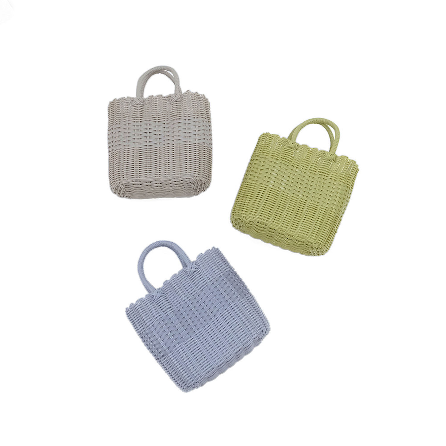 ニュアンスカラーが楽しめる カラーオーバルバッグ