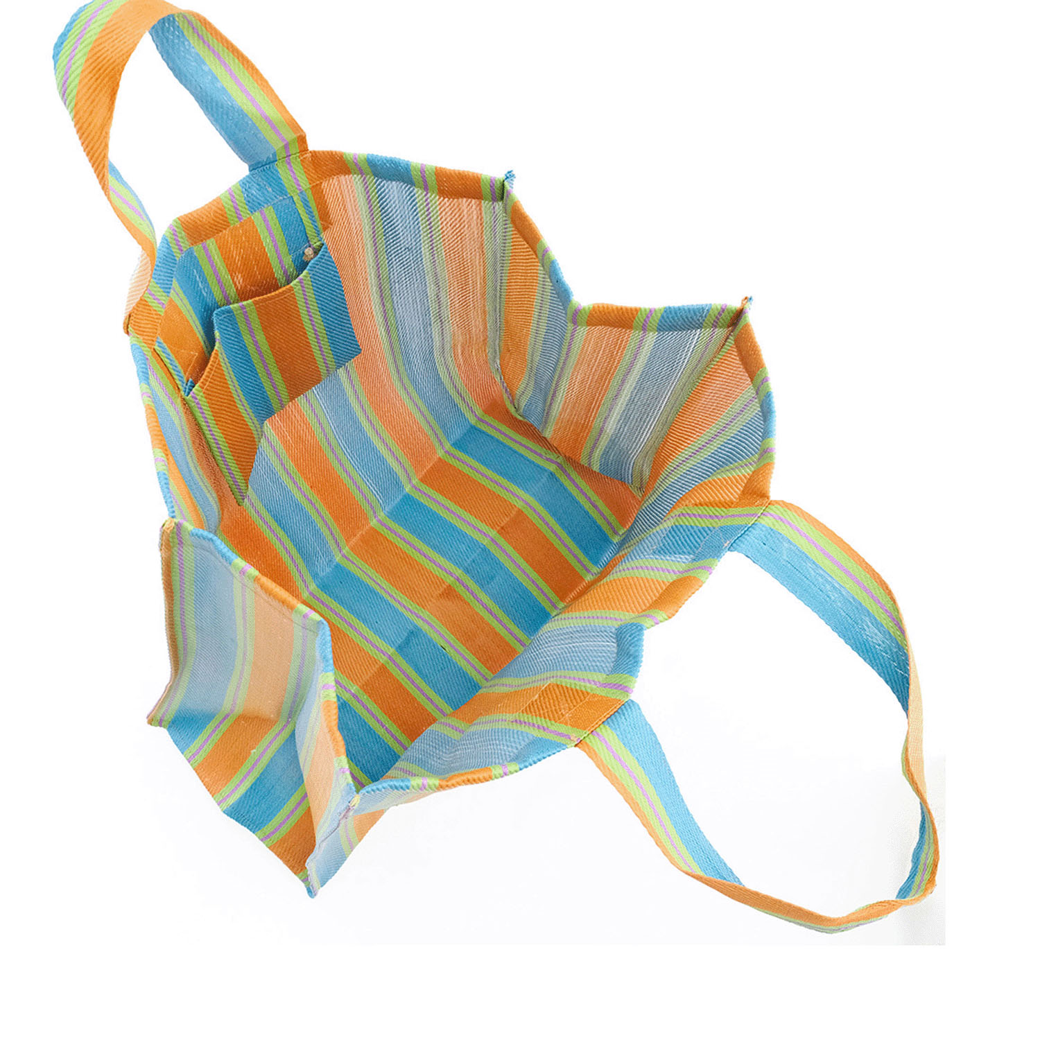 アウトドアシーンにもおすすめ サニーストライプのトートバッグS - 画像7