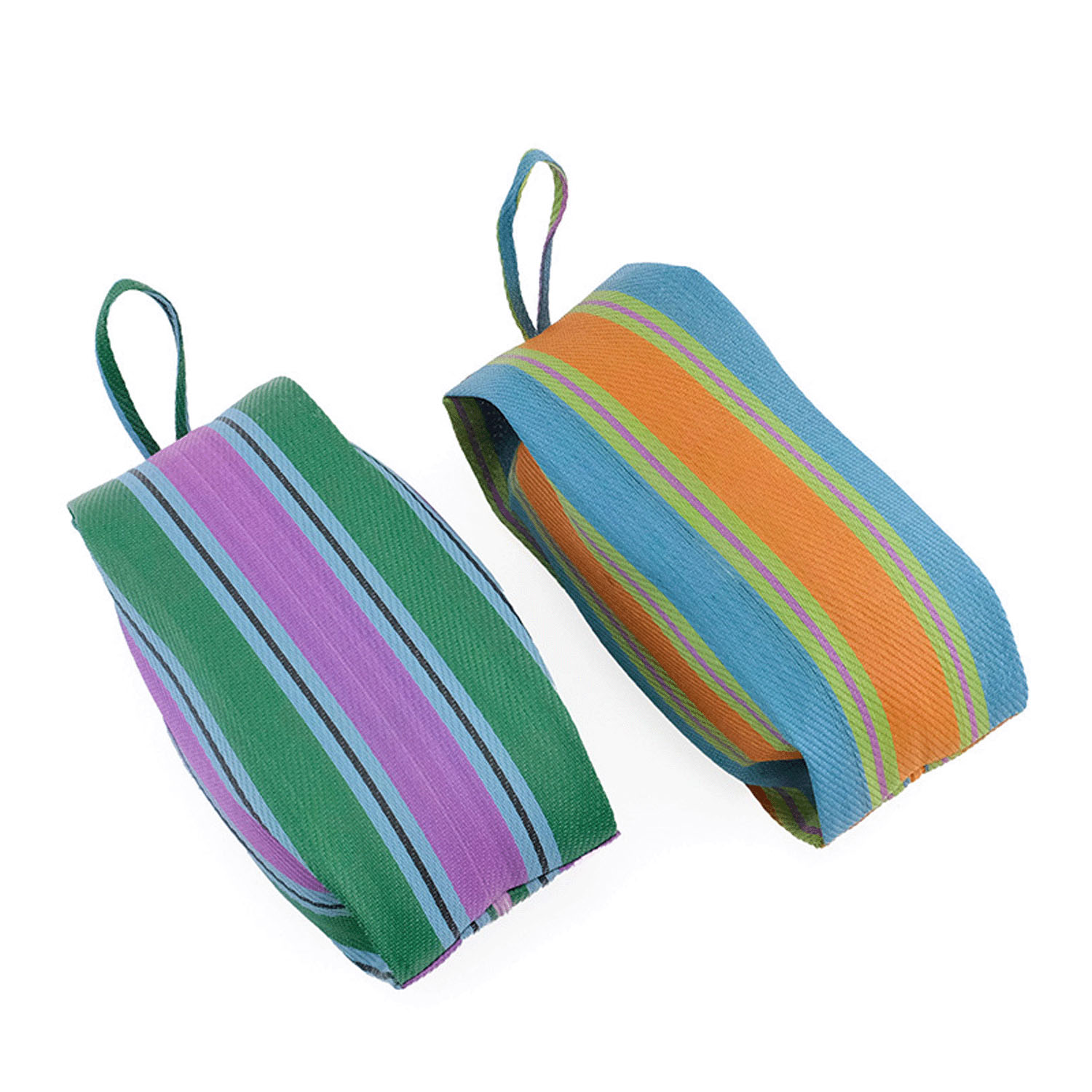 アウトドアシーンにもおすすめ サニーストライプのポーチ - 画像3