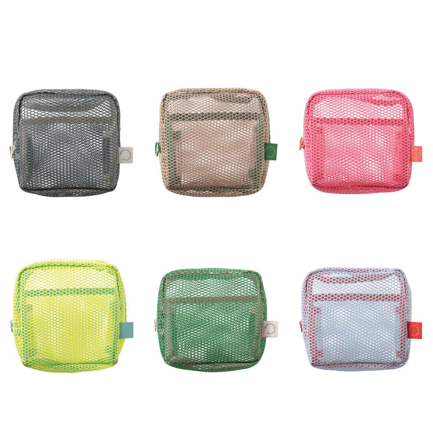 メッシュ 四角ポーチ