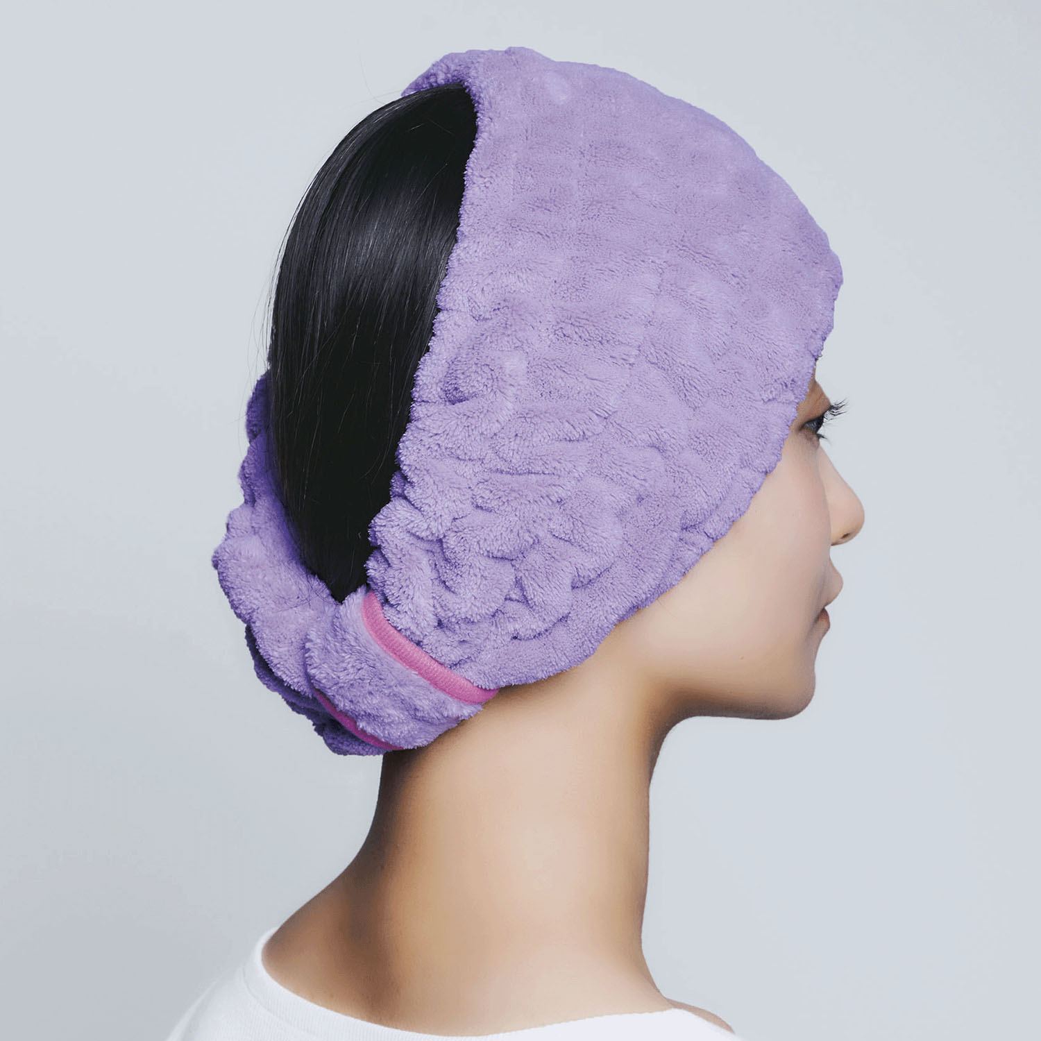 BEAULy クイックドライヘアターバン short Purple - 画像8