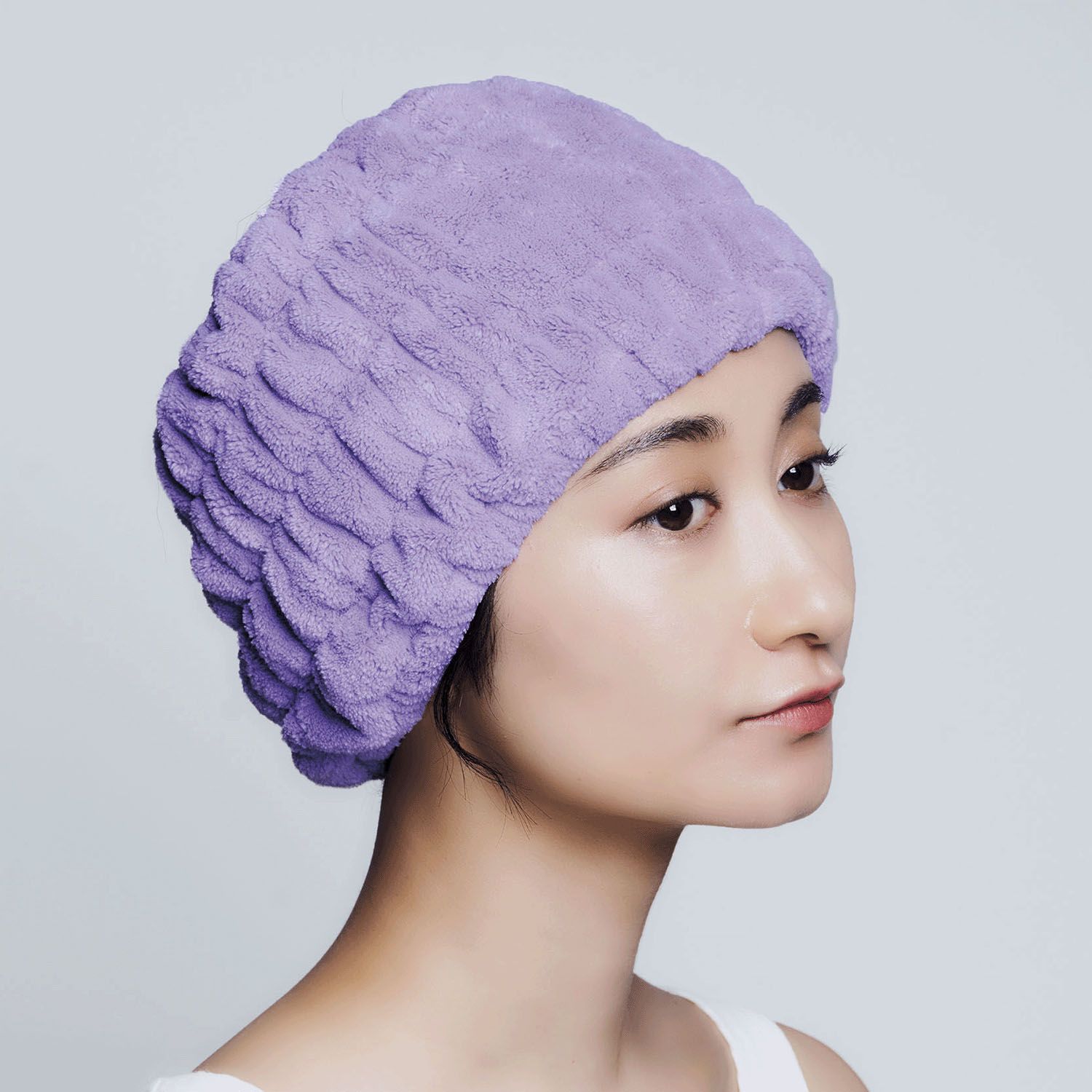 BEAULy クイックドライヘアターバン short Purple - 画像9