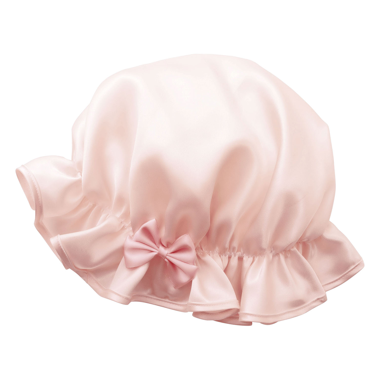 シルクシャイニーナイトキャップコットンピンク - 画像2