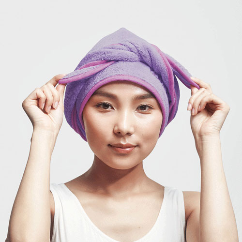 【次回2月上旬予定：予約可能品】BEAULy クイックドライヘアターバン パープル - 画像11
