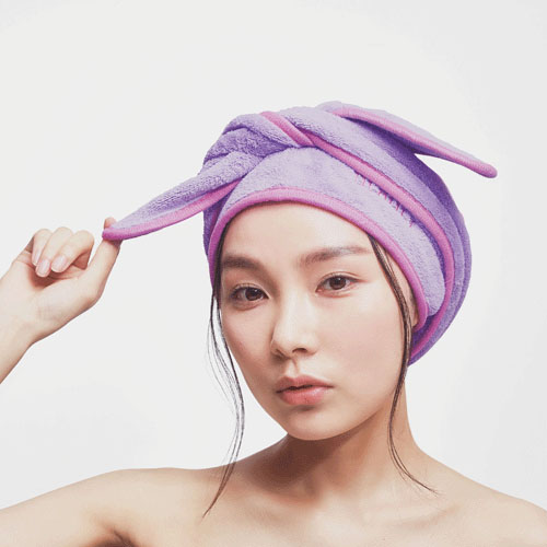 【次回2月上旬予定：予約可能品】BEAULy クイックドライヘアターバン パープル - 画像12