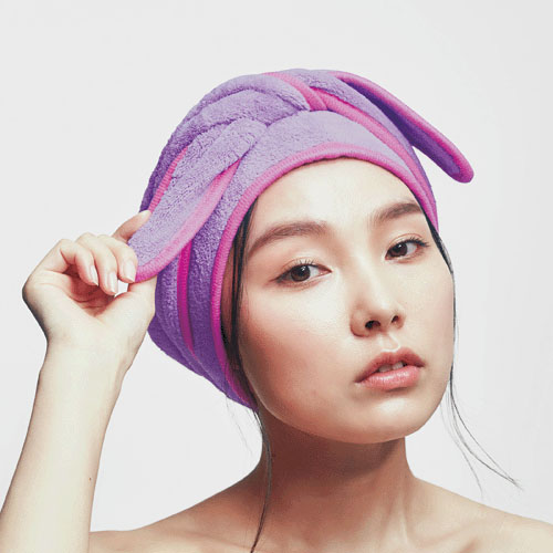 【次回2月上旬予定：予約可能品】BEAULy クイックドライヘアターバン パープル - 画像13